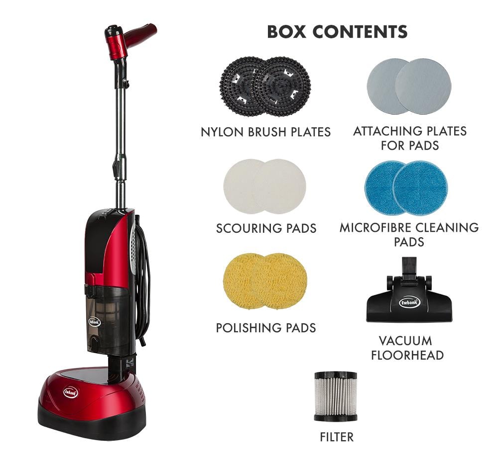 BLACK 5x Floor Polisher Cleaning Scrubber Machine Stripping Finishing 17” Pads 