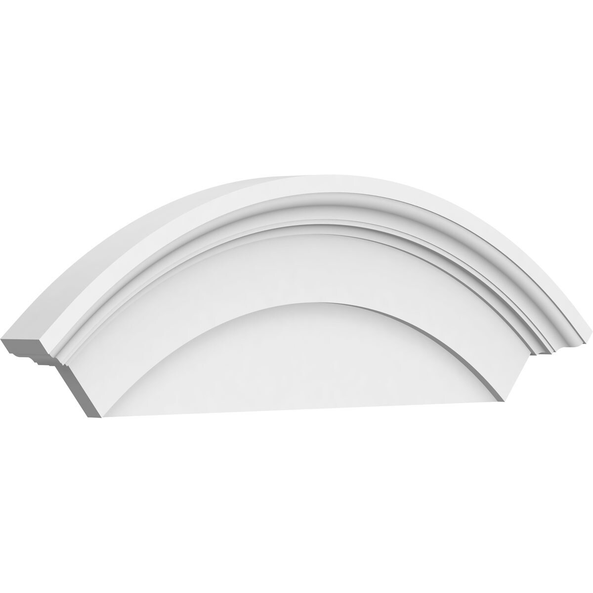 Ekena Millwork PEDP030X120ARD00 30-in W x 12-in L PVC Pediment
