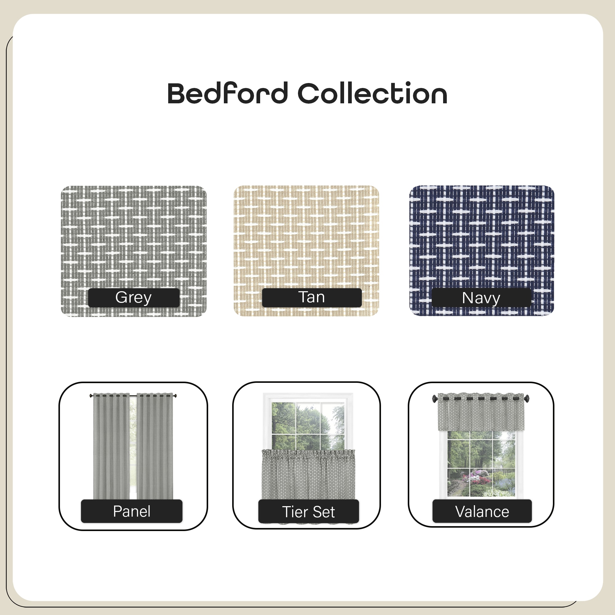 Achim BETR36GY12 valances - View #7