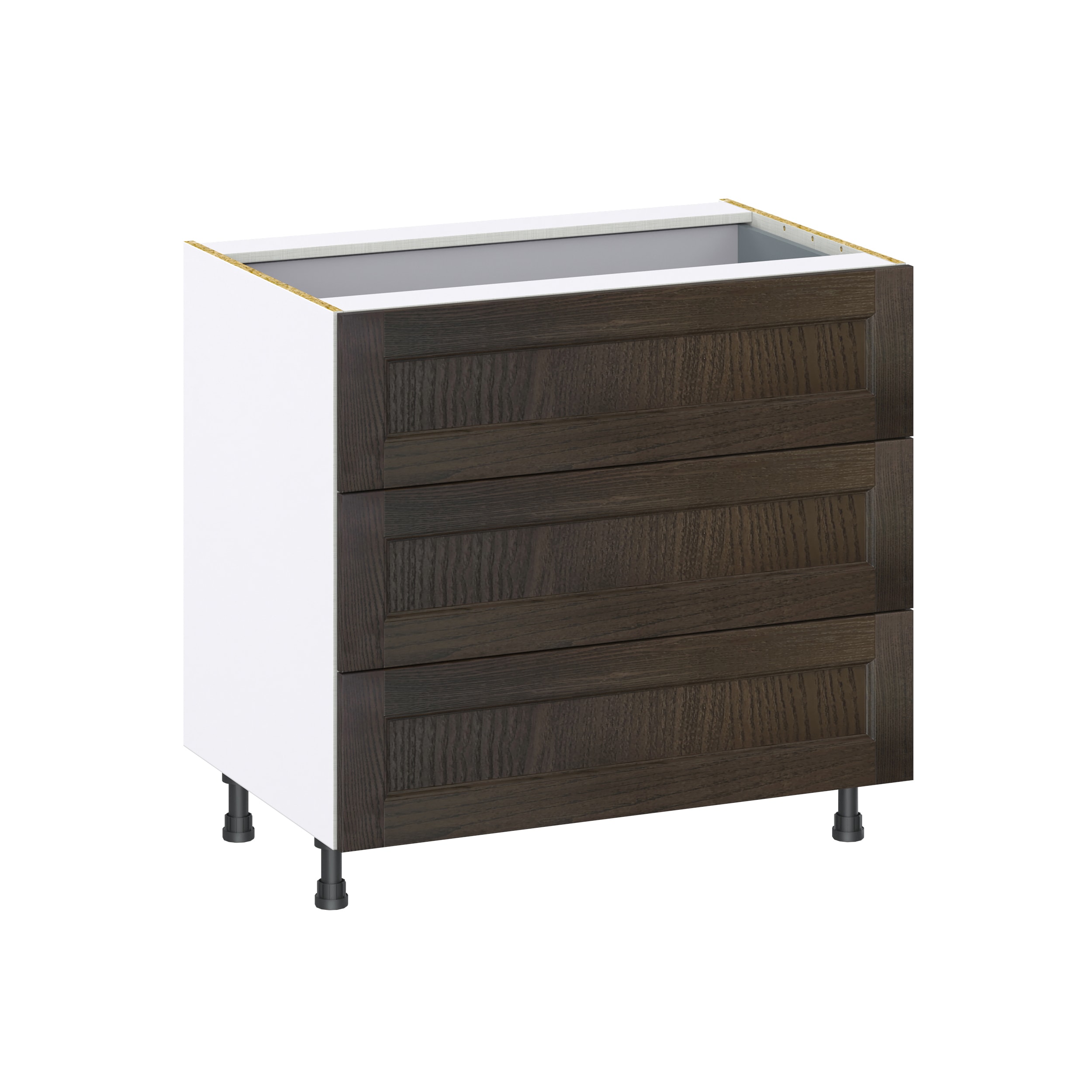 Hugo&Borg Montclaire 24-in W x 34.5-in H x 24-in D Wood 4-Drawer Base Fully Assembled Cabinet (Recessed Panel Style)