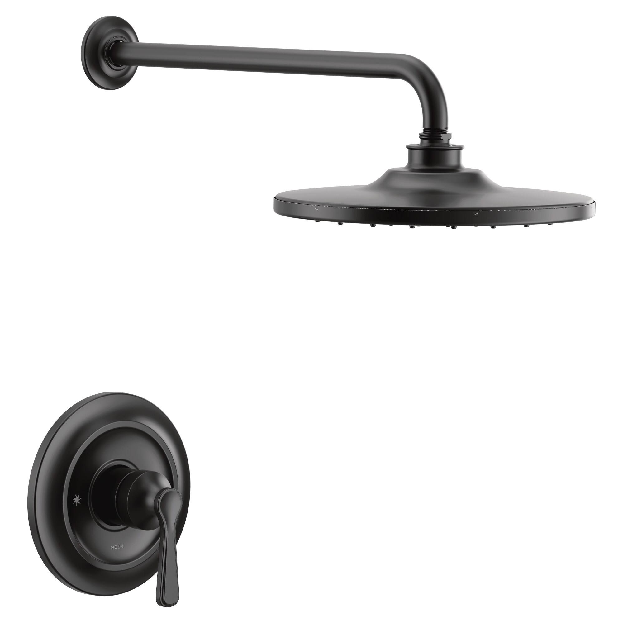 Moen UTS344302BL Colinet Matte Black 1-handle Single Function Round Shower Faucet