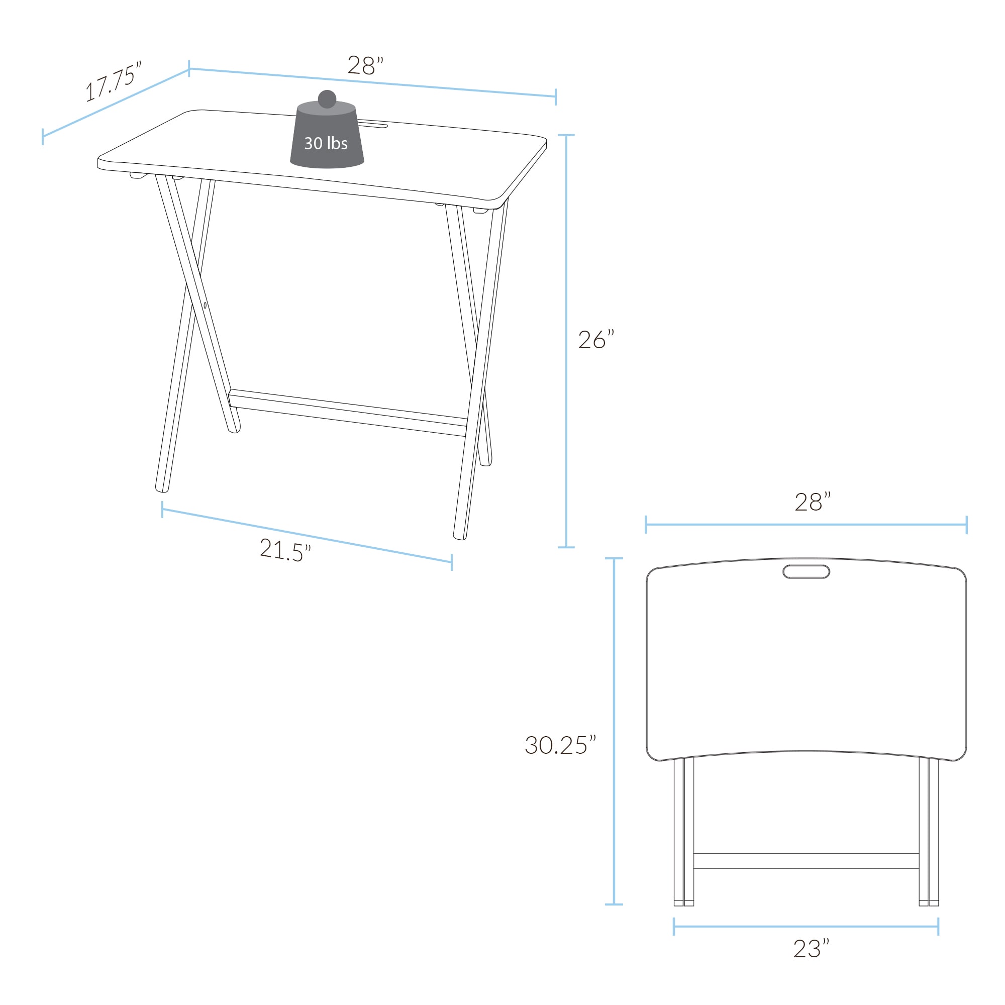 Casual Home 103-24 Folding-Tables - View #9