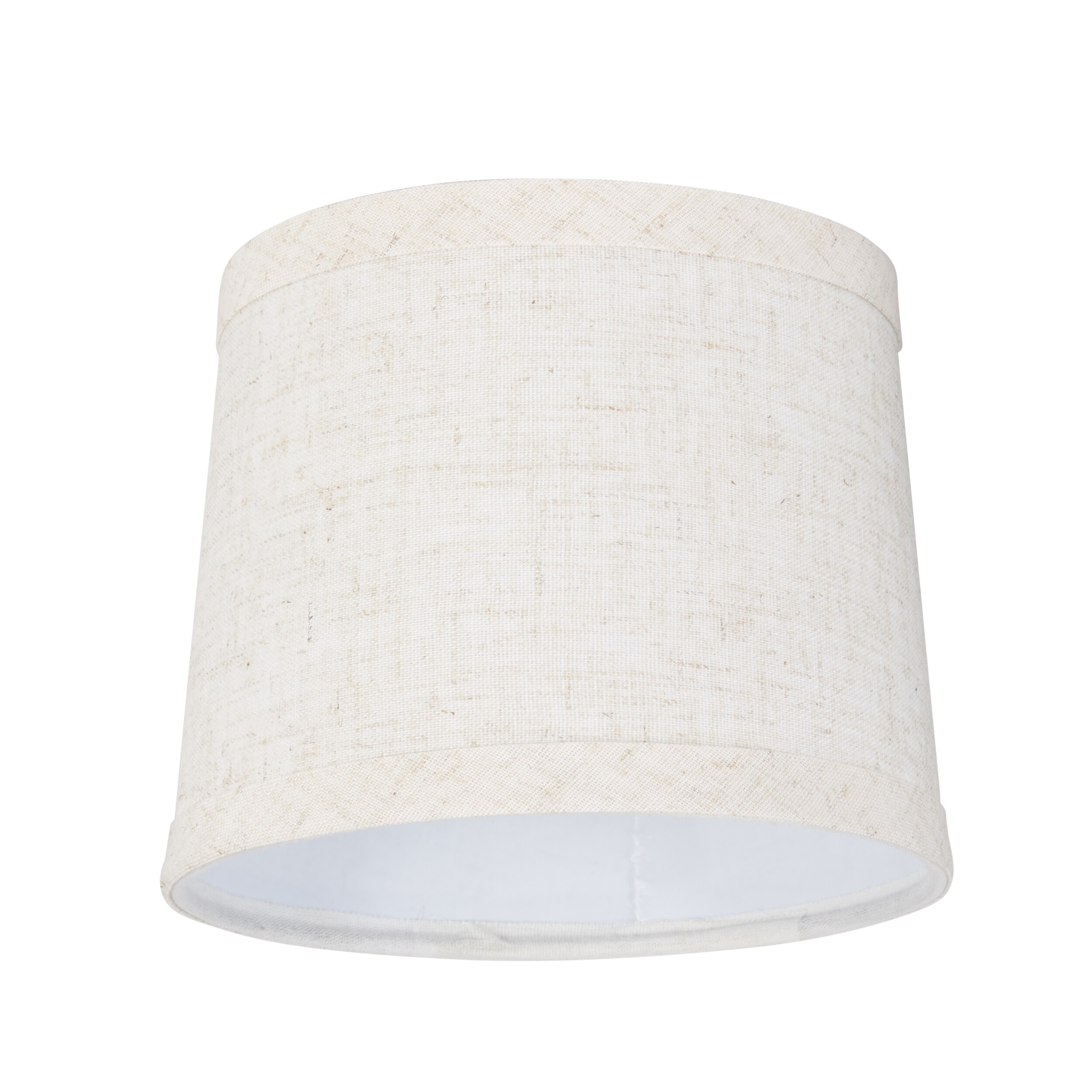 allen + roth 4.5-in x 5.75-in Light Gray Fabric Drum Lamp Shade in the ...