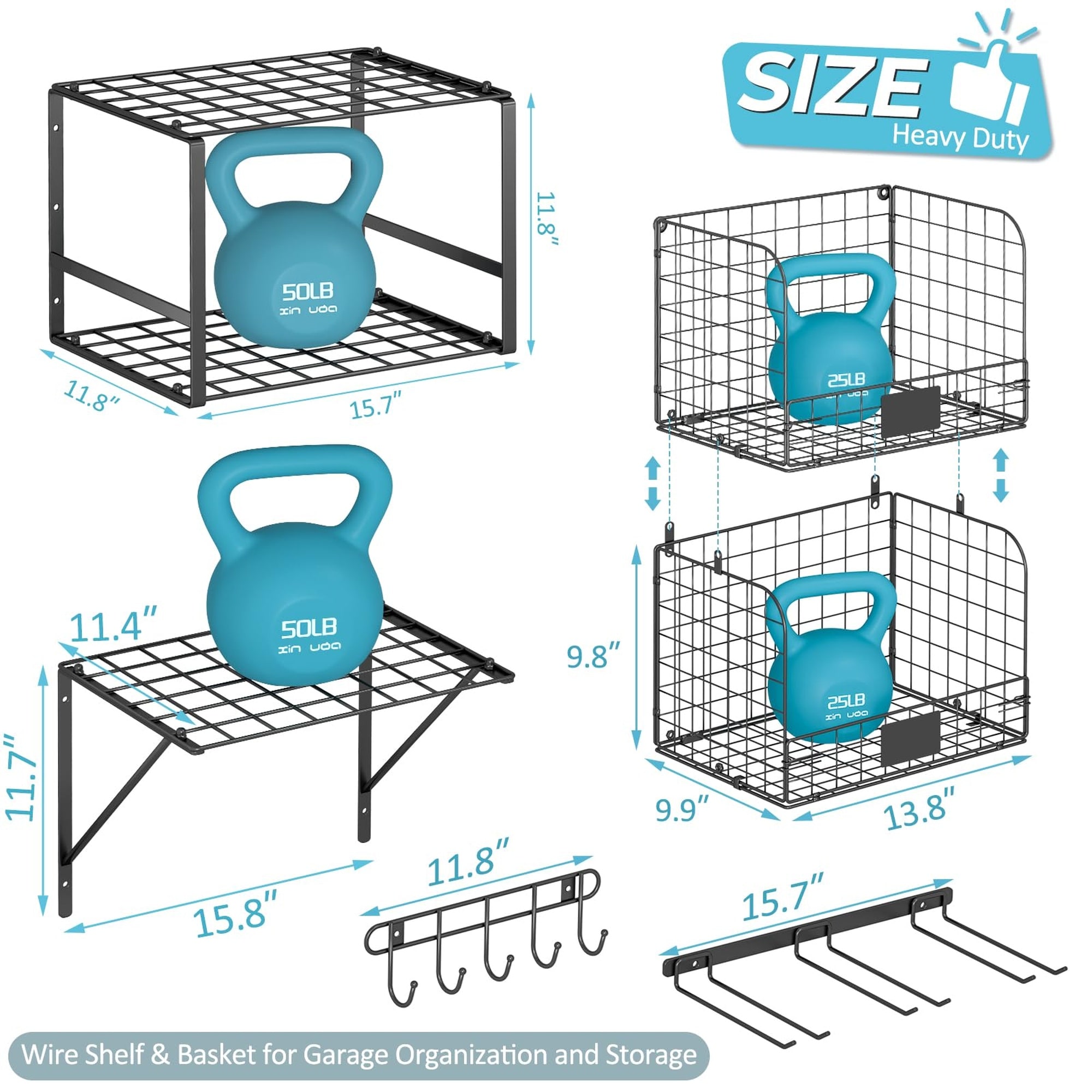 Numhew NHWILL47199 Garage-Storage-Rail-Sys-Acc - View #3