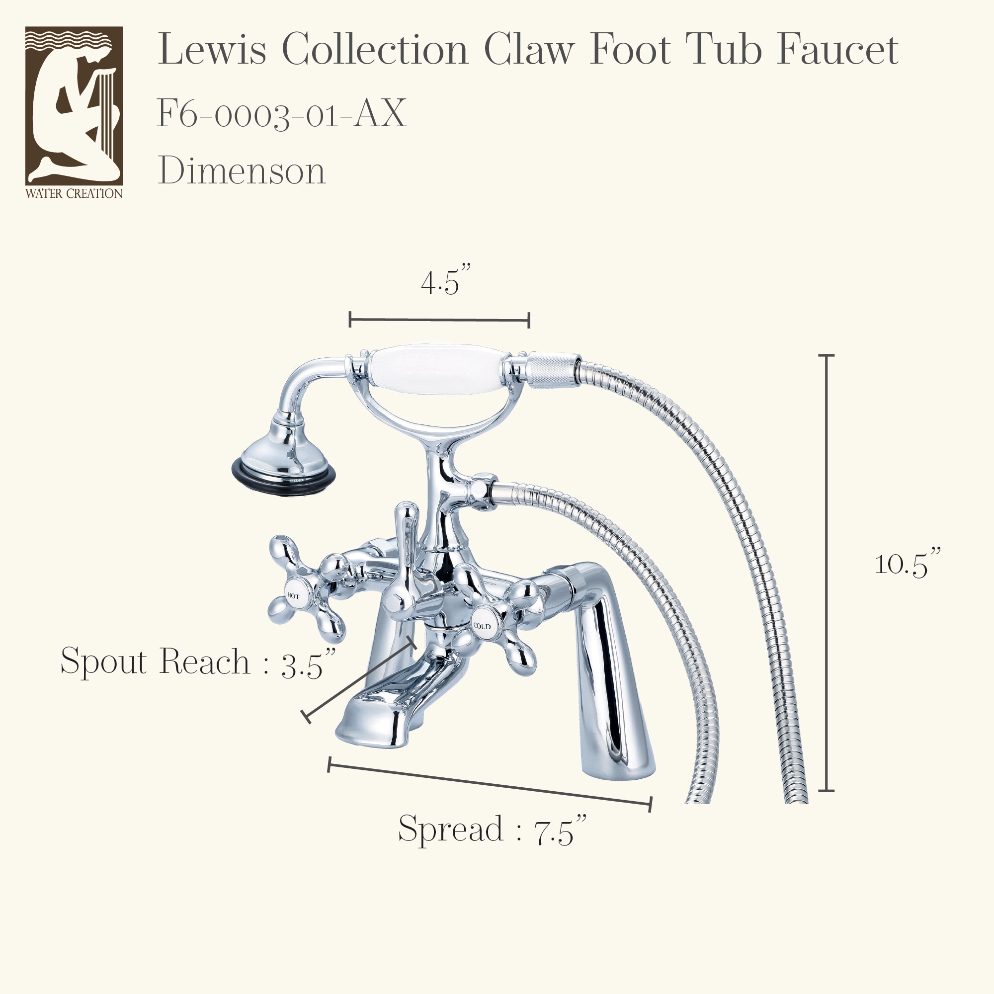 Water Creation F6-0003-01-AX Roman-Tub-Faucets - View #3