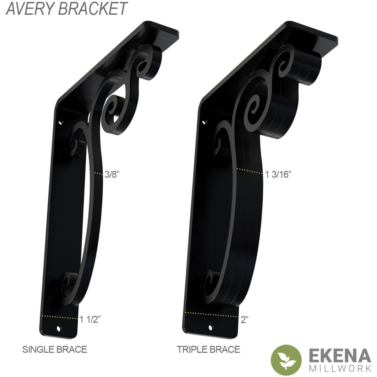 Ekena Millwork BKTM02X05X08TAVAPG Mending-Plates-Brackets-Braces - View #8