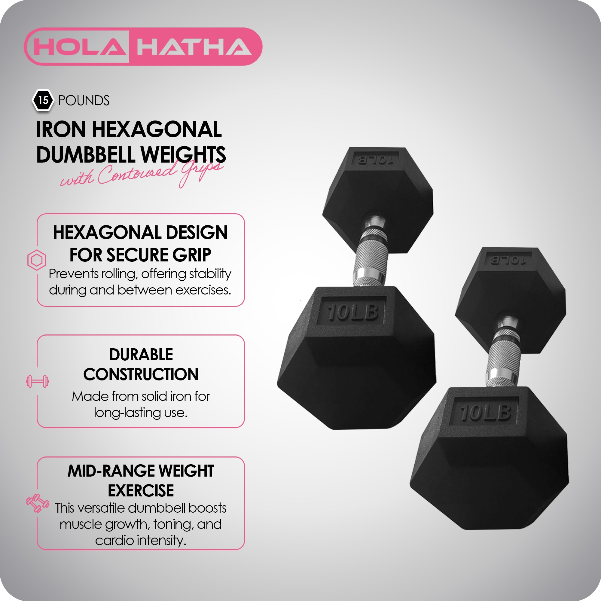 HolaHatha 323969 Barbells-Weight-Bars-Plates - View #2