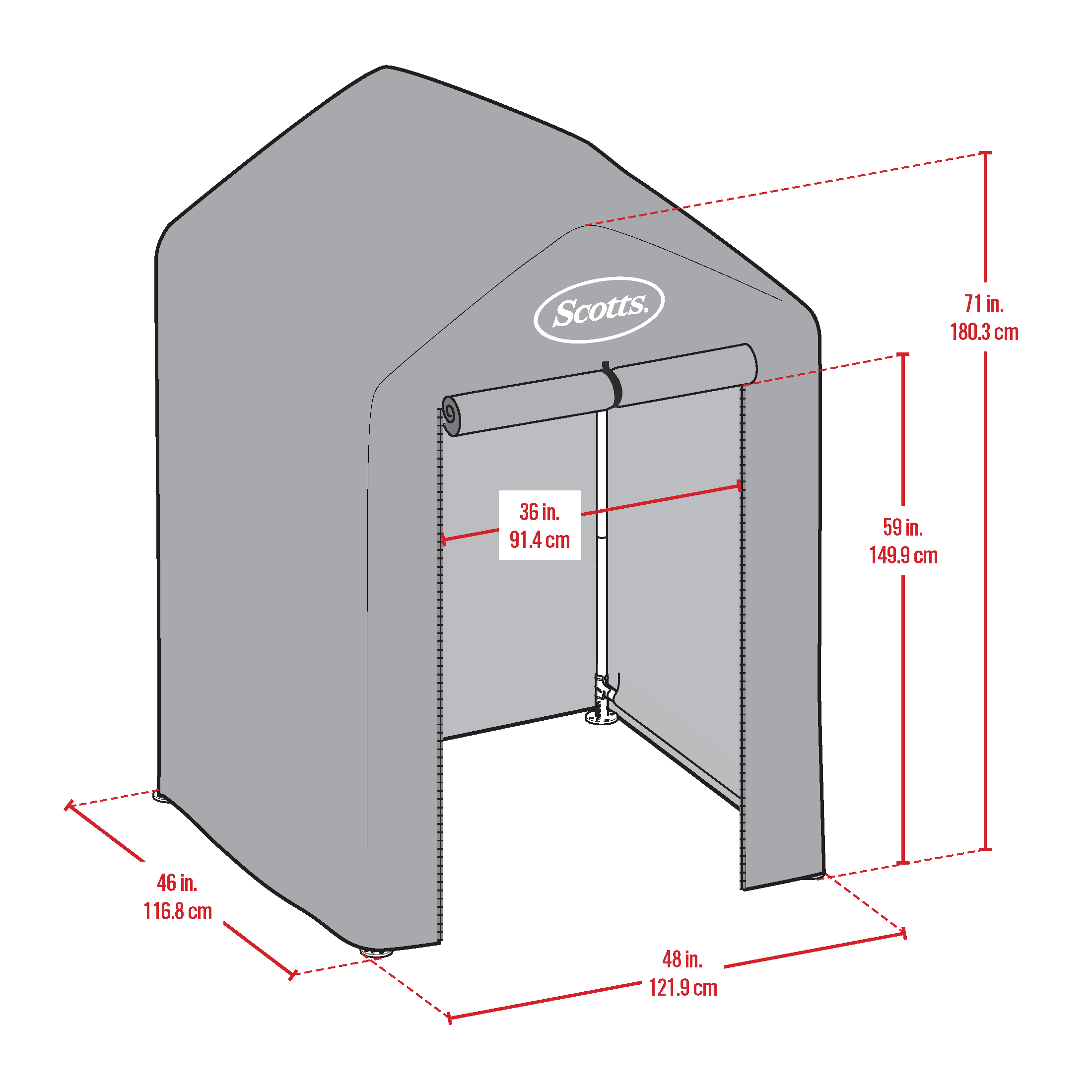 Scotts 70489 Metal-Storage-Buildings-Sheds - View #3