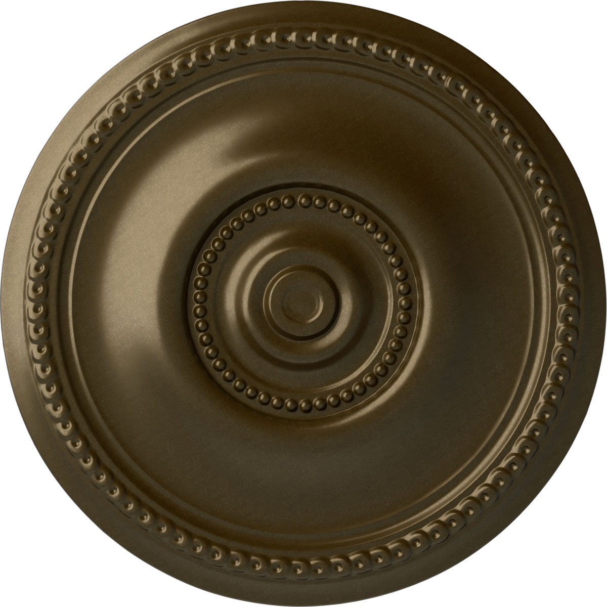 Ekena Millwork CM20BEBRS Raynor 20.625-in W x 20.625-in L Painted Brass Polyurethane Whole Ceiling Medallion