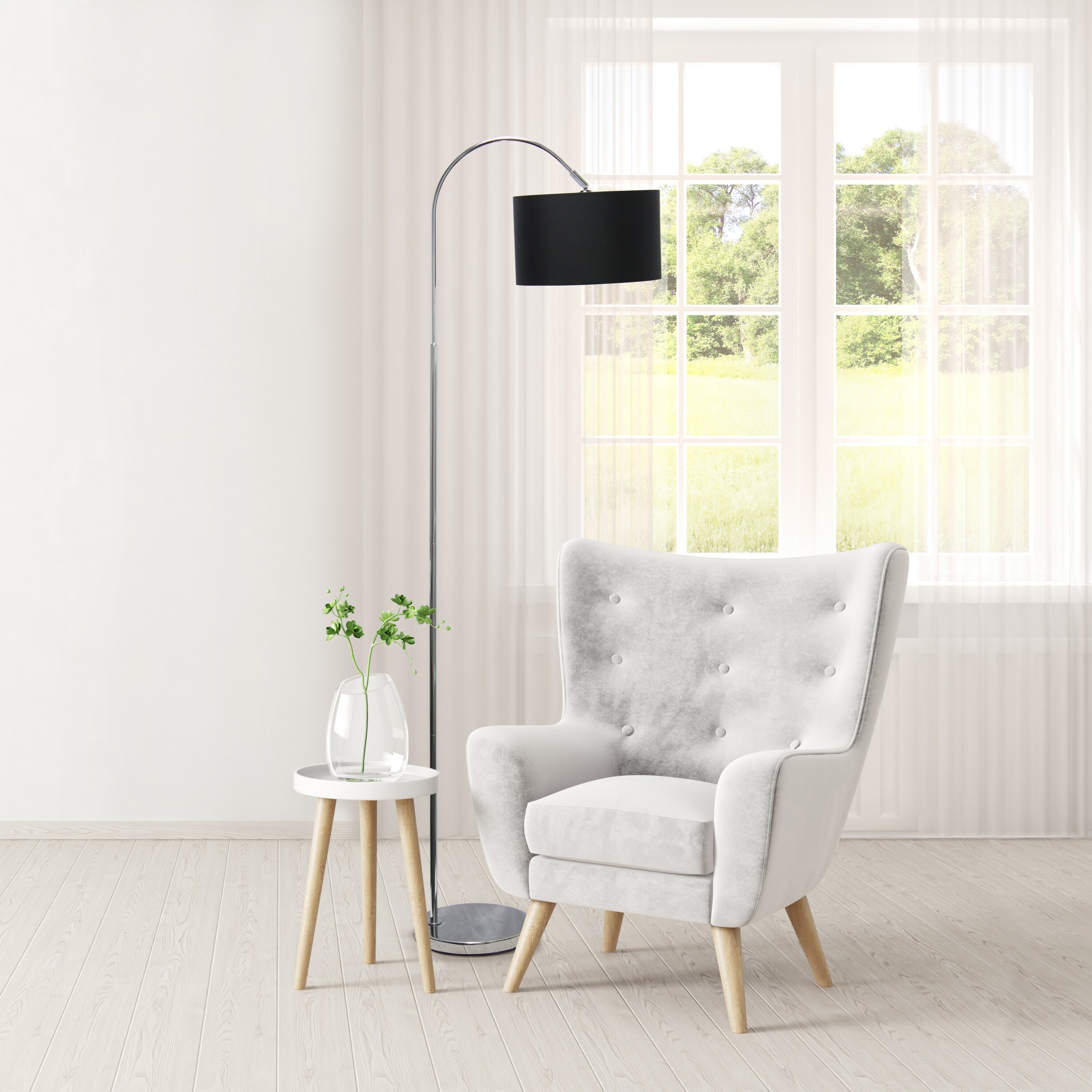 Simple Designs LF2005-BLK-LB floorlamps - View #4