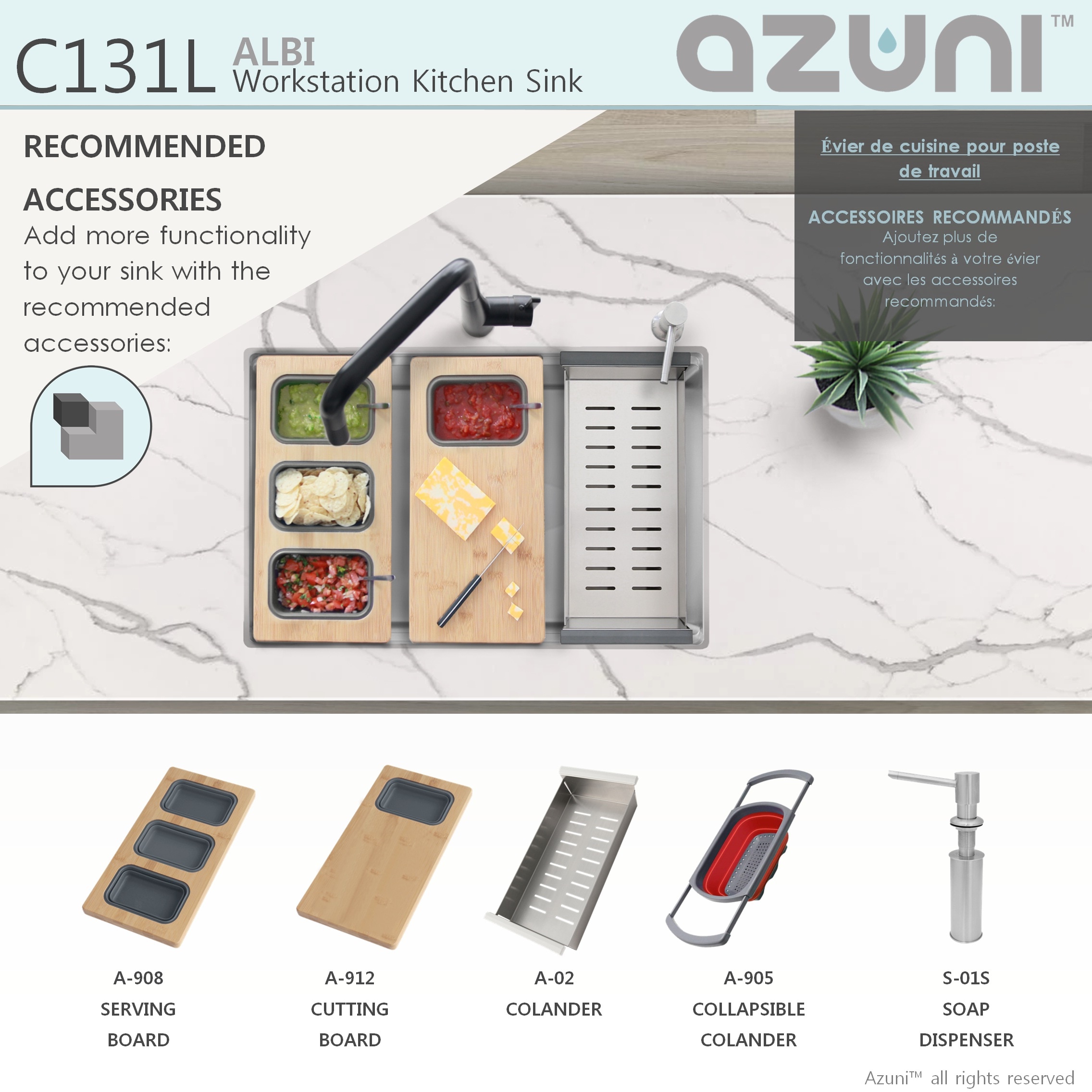 Azuni C131L1 Kitchen-Sinks - View #12