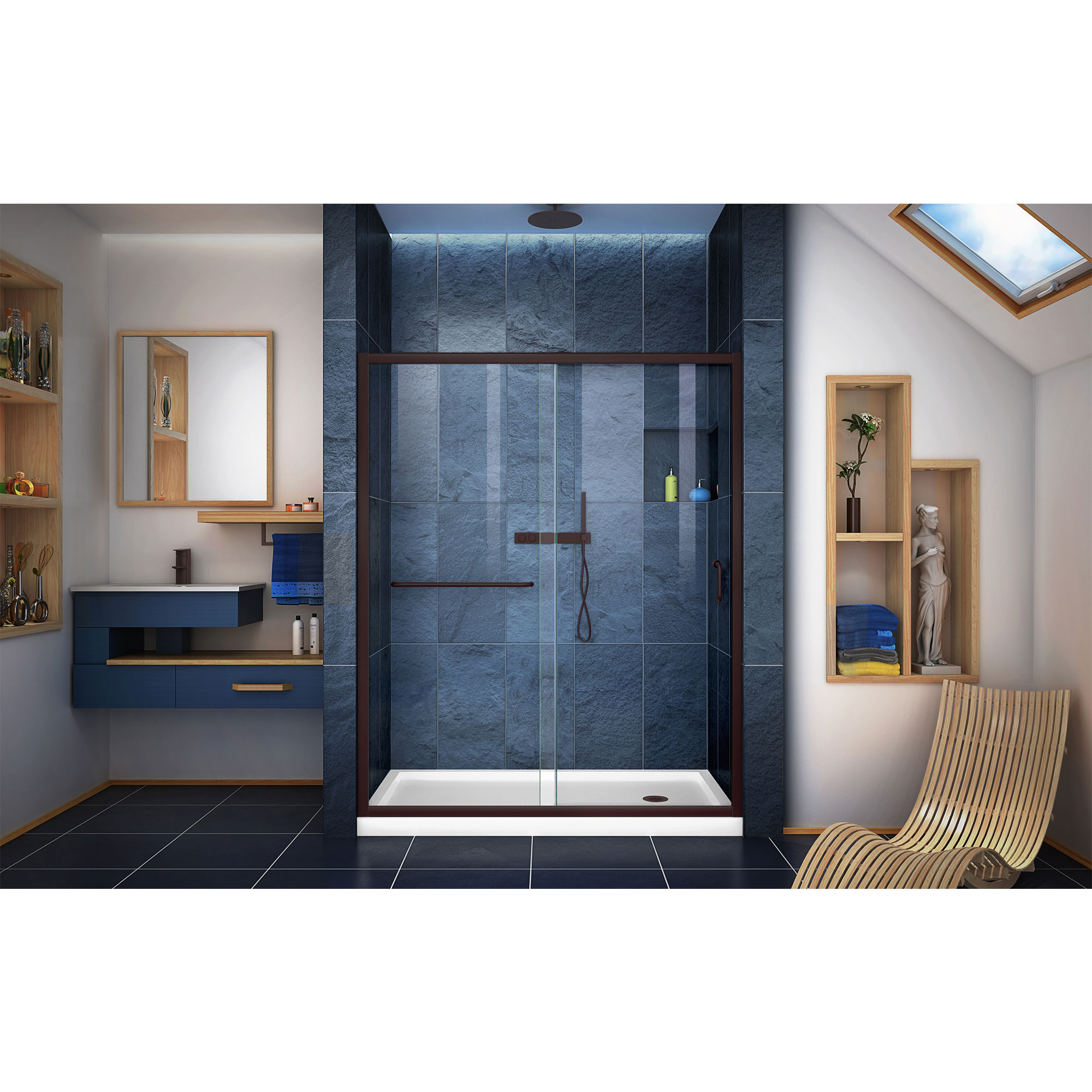 DreamLine DL-6971R-06CL Alcove-Shower-Kit - View #5