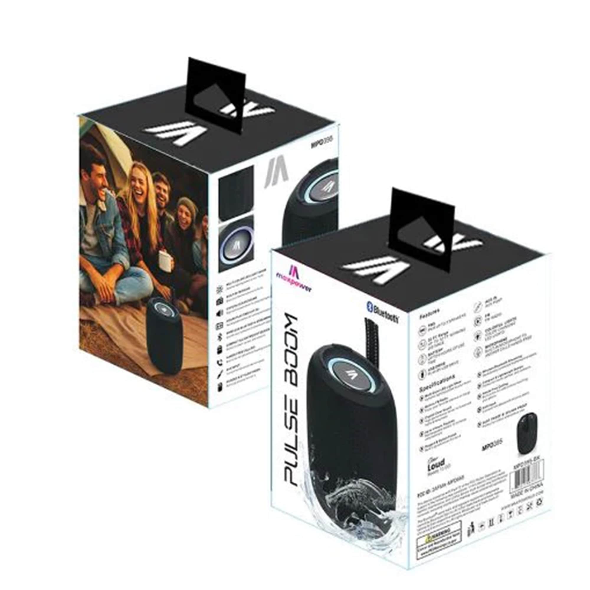 Max Power MPD395-RD PULSE BOOM Portable-Speakers - View #3