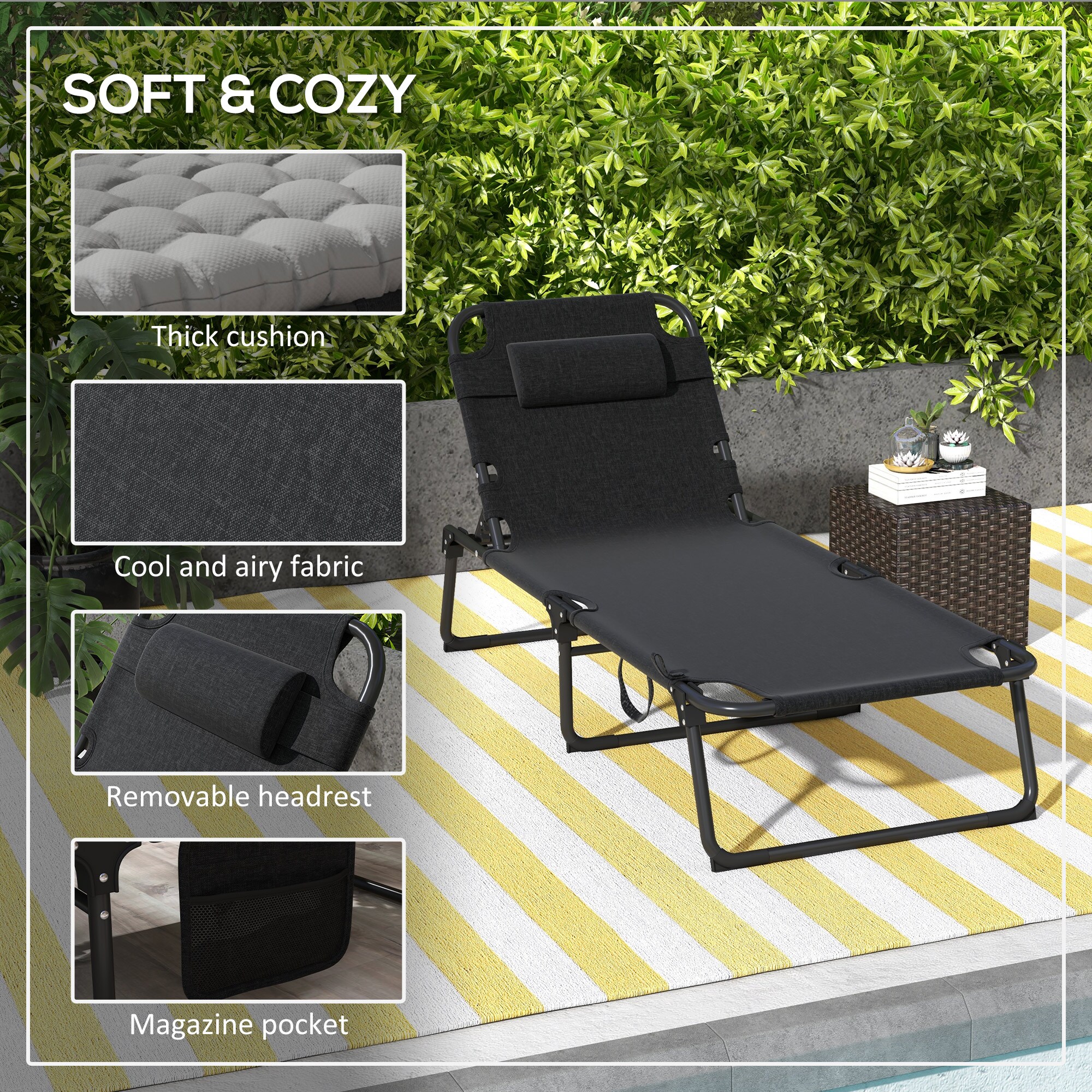 Outsunny 84G-357V00GY Patio-Chairs - View #6