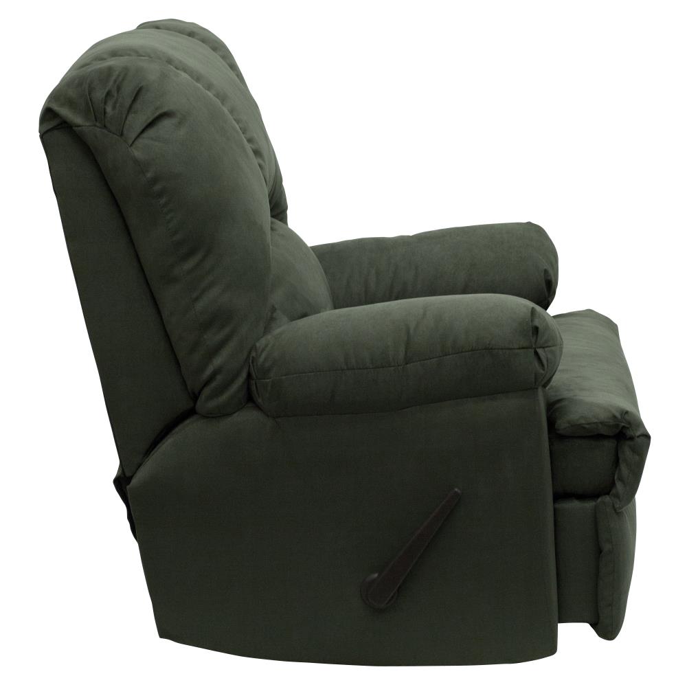 dark green recliner chair