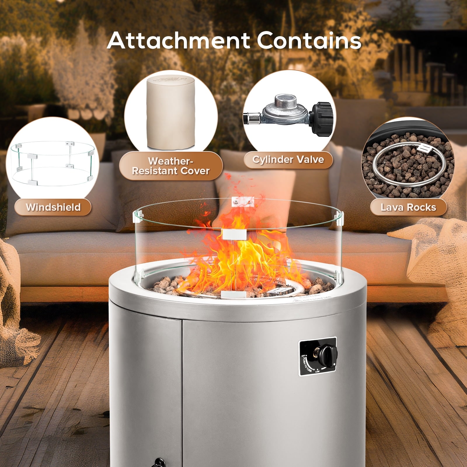 COWSAR LS46U20G Outdoor-Gas-Firepits - View #3