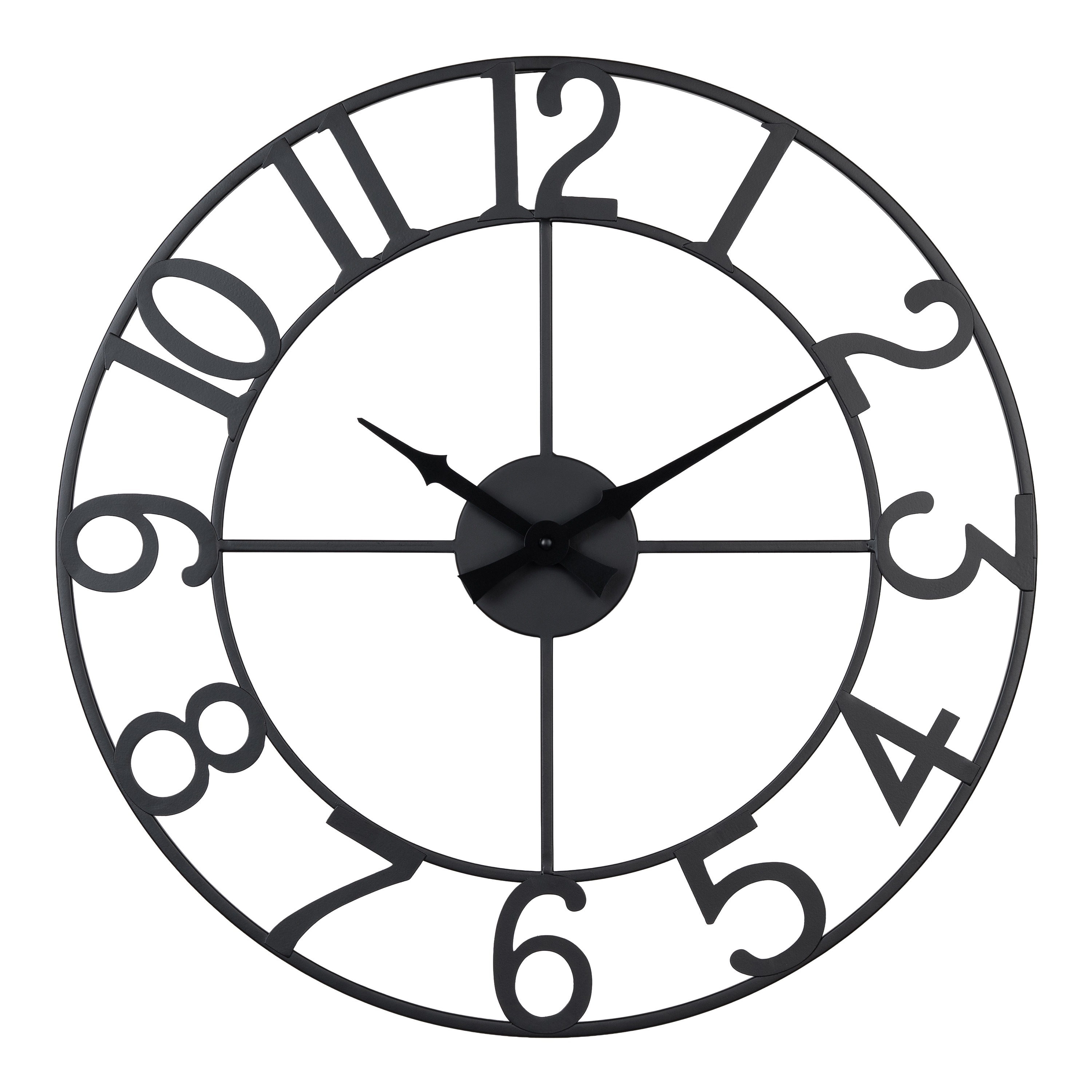 LA CROSSE CLOCK CO 20 Inch Metal Tower Analog Wall Clock with Arabic numbers