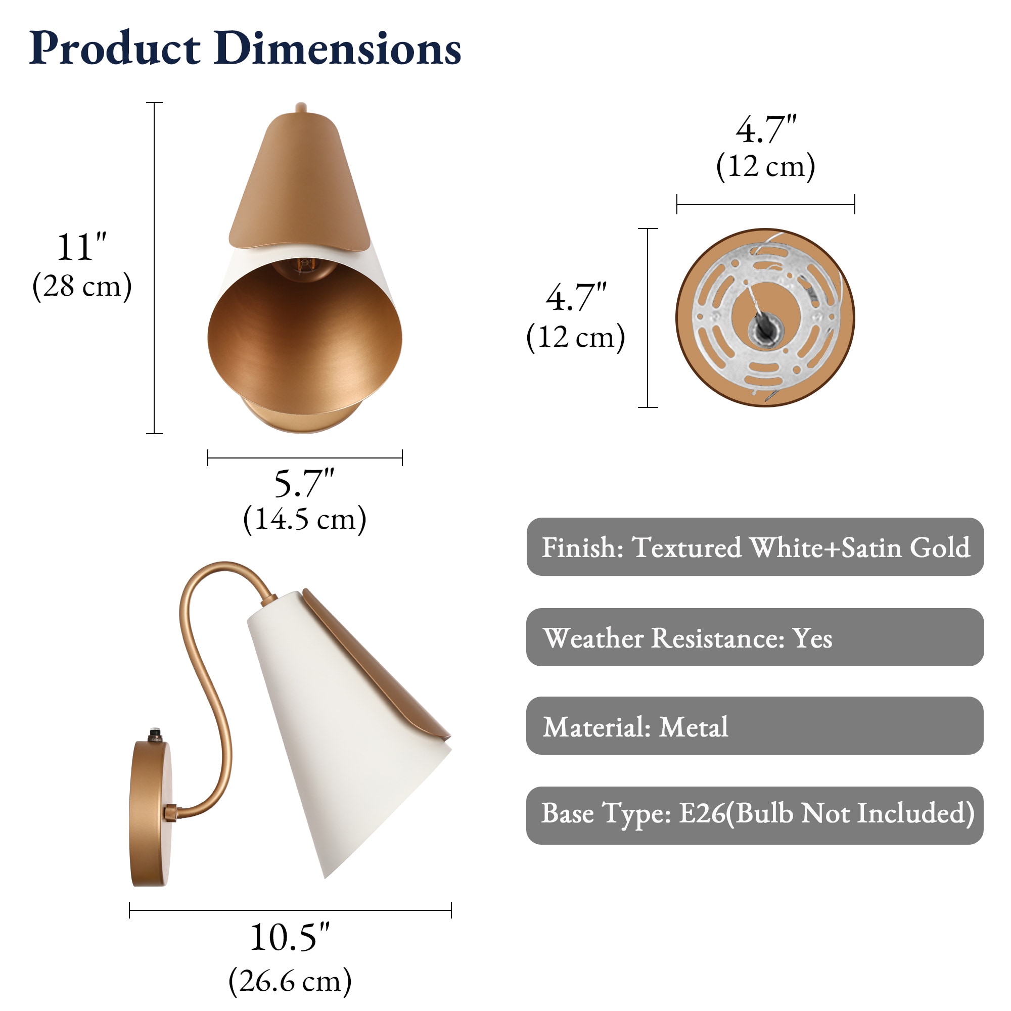 LNC HL005226WG Outdoor-Wall-Lighting - View #7