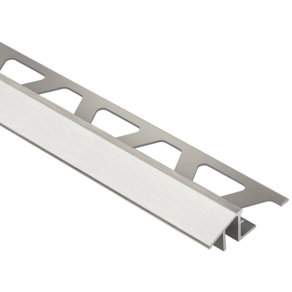 Schluter Systems ATK125ATGB Reno-TK 0.5-in W x 98.5-in L Brushed Nickel Anodized Aluminum Aluminum Reducer Tile Edge Trim