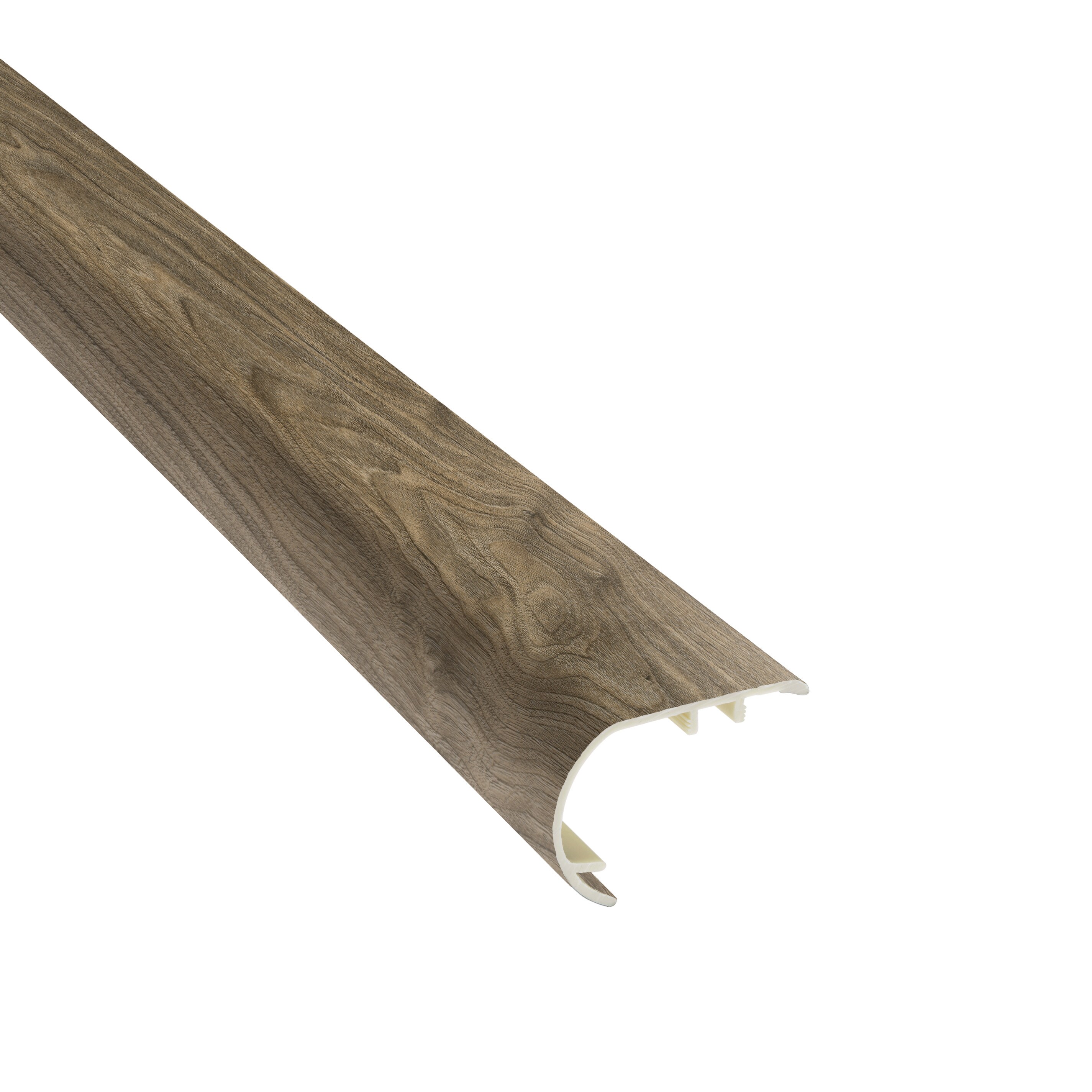 SMARTCORE LXSTN07055 Pro 2.16-Inches x 94.48-Inches x 1.57-Inches Mocha Walnut Finished Vinyl Walnut Overlap Stair Nosing