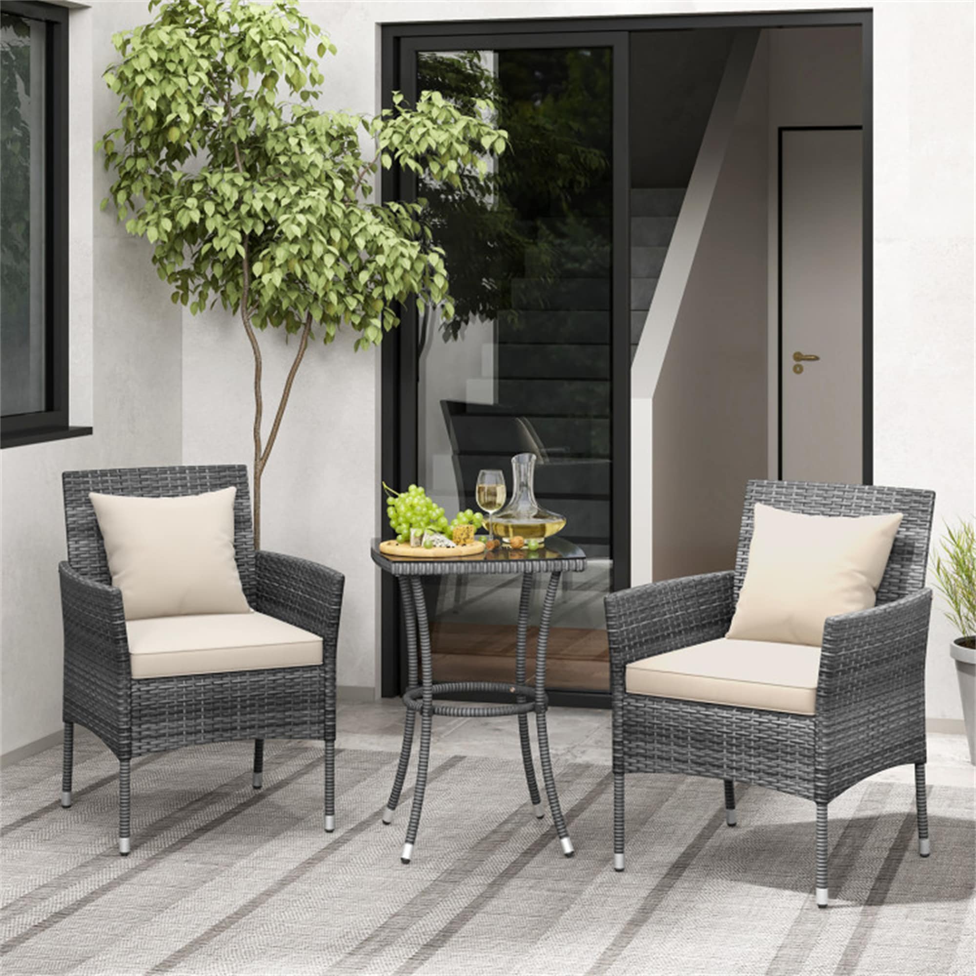 BABOOM BOM-70957WH-OR Patio-Conversation-Sets - View #4