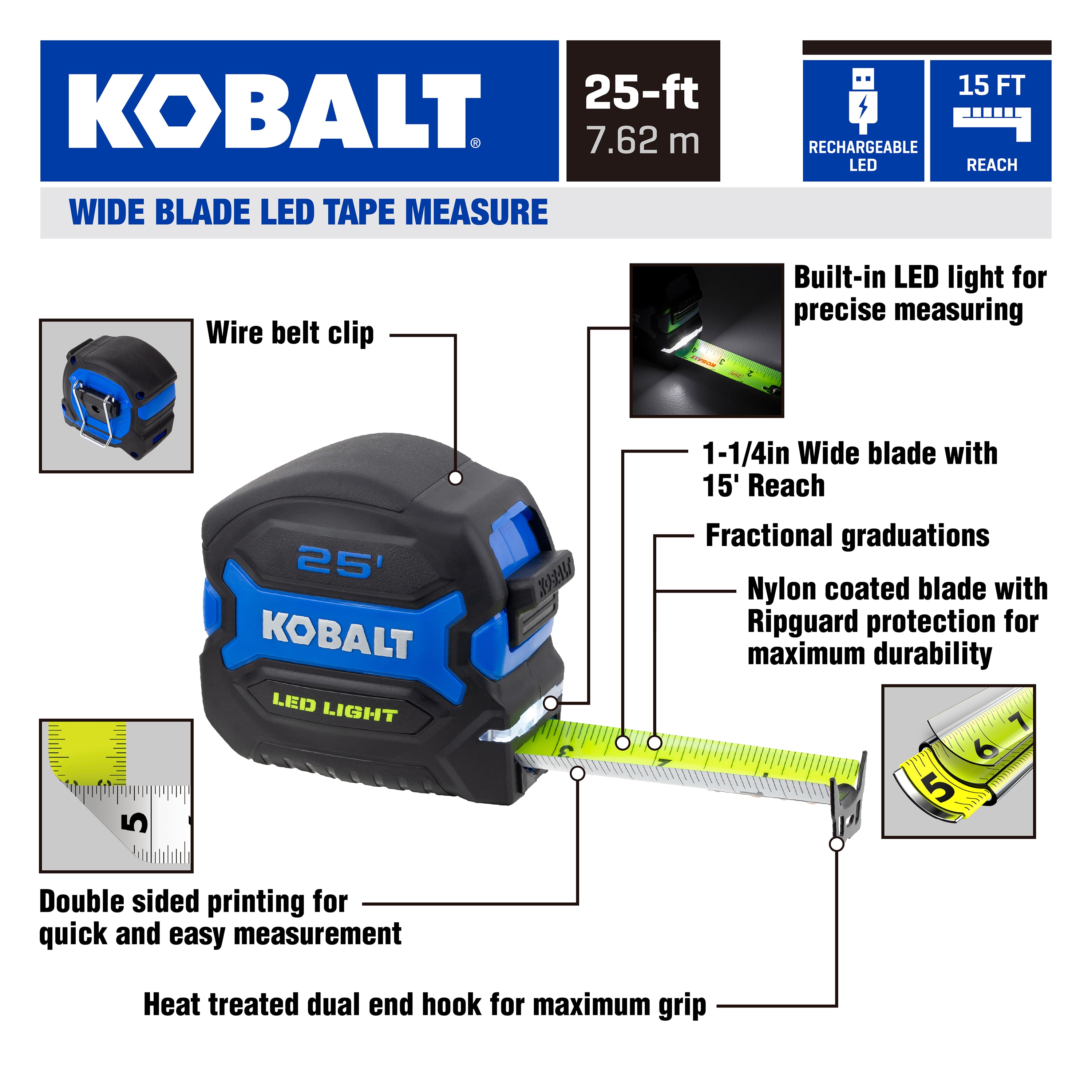 Kobalt KBLED32 Tape-Measures - View #10