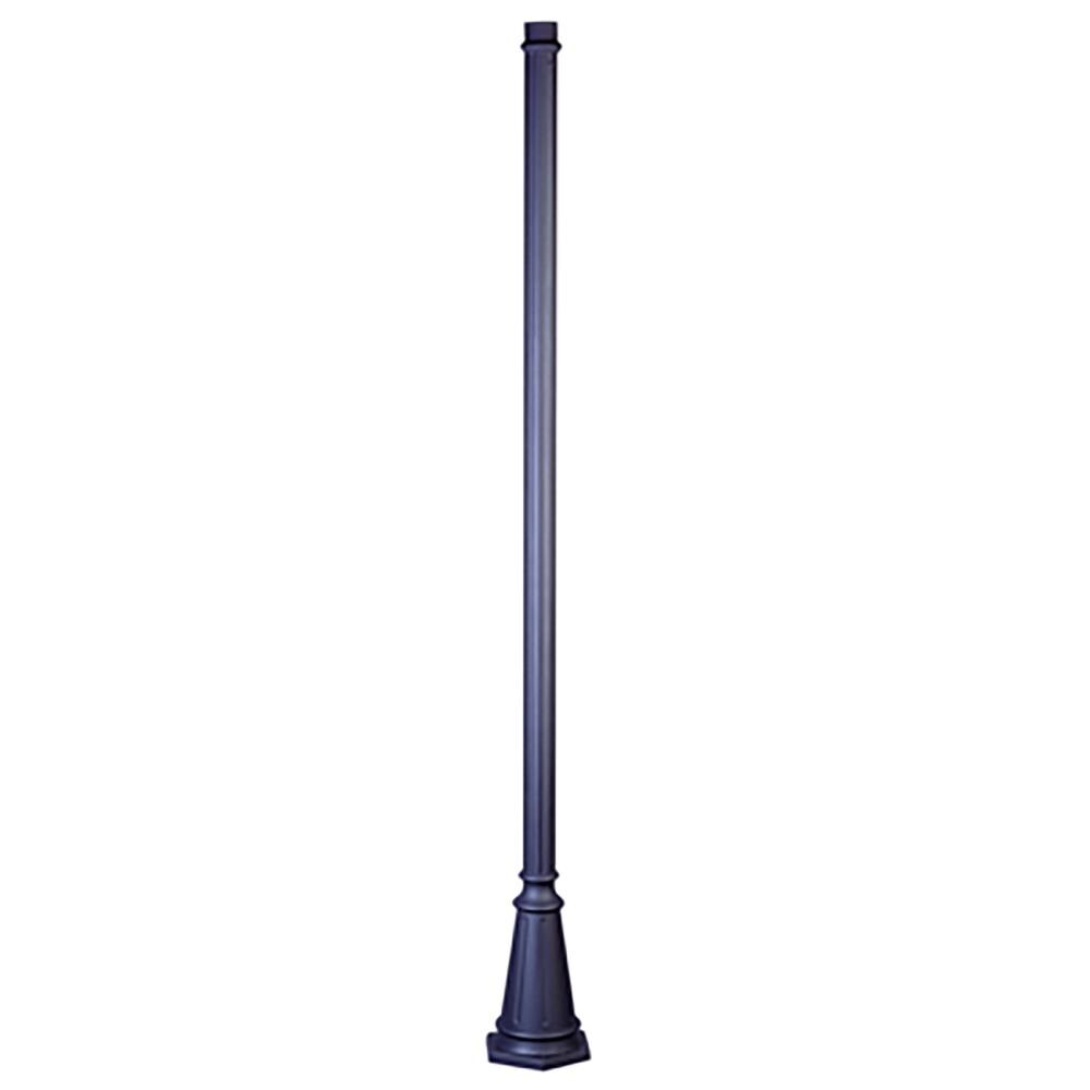Lucid Lighting 90-in Black Traditional Outdoor Pole in the Post Light Parts  department at