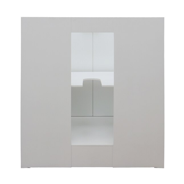 Bellaterra Home LV0100-GA Single Vanity- Cab only 30-in Glacier As Bellaterra Home LV0100-GA Single Vanity- Cab only 30-in Glacier As