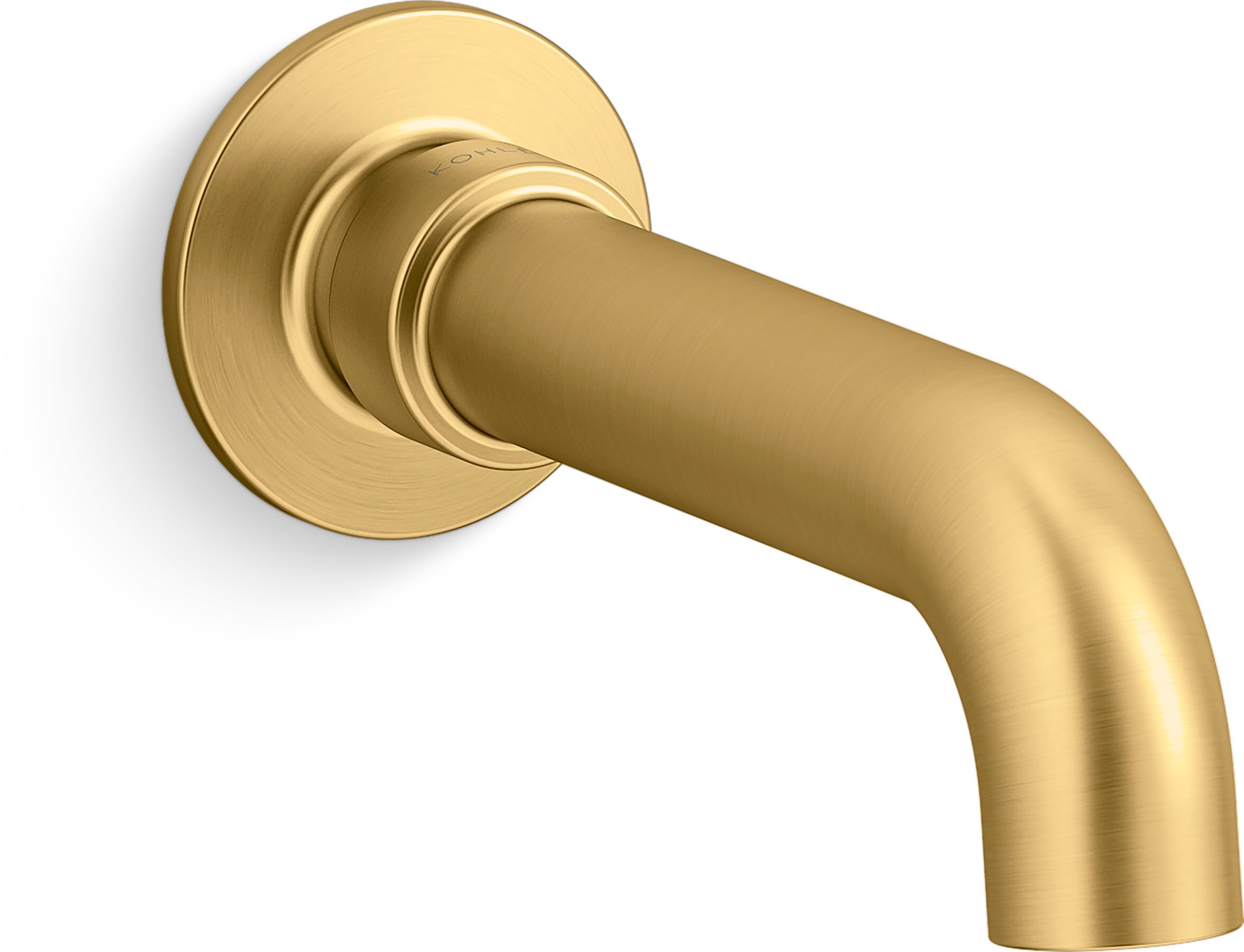 KOHLER 35922-2MB Castia by Studio McGee Vibrant Brushed Moderne Brass Wall-mount Bathtub Spout