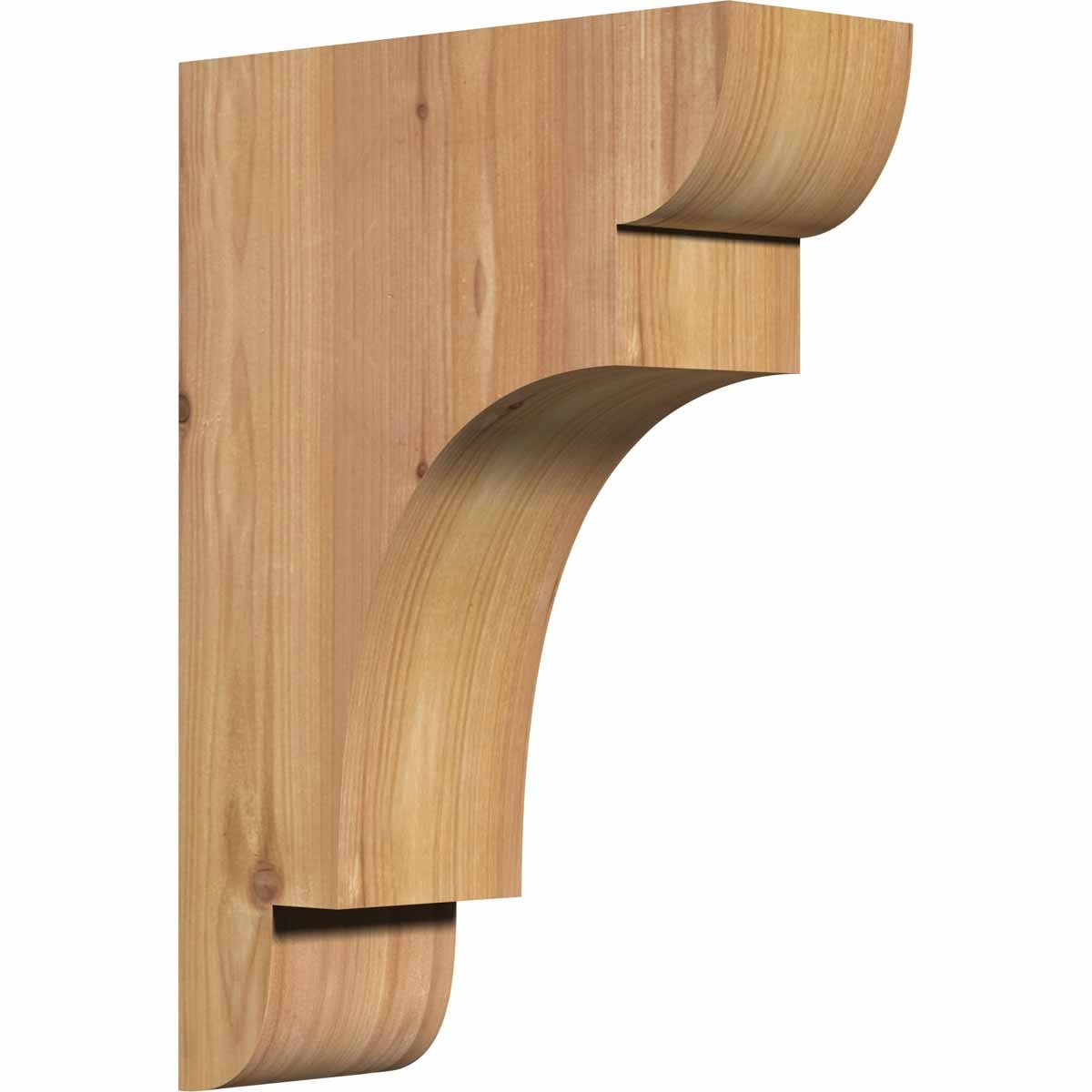 Ekena Millwork COR04X10X14NEB00SWR 3.5-in x 10-in x 14-in New brighton Unfinished Western red cedar Wood Paintable/Stainable Corbel