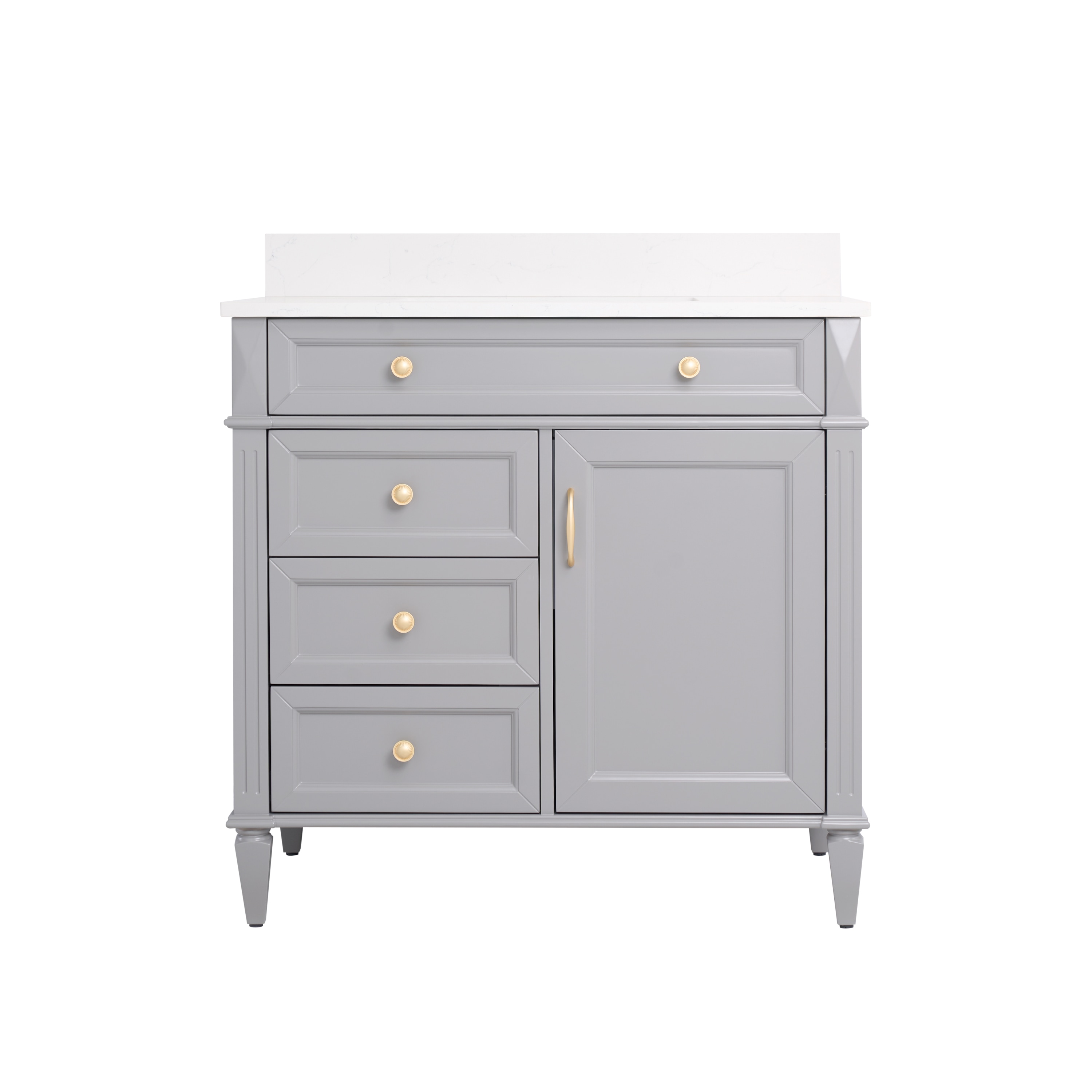 WELLFOR ELISA36QZ-TG Bath-Vanity-Combo - View #3