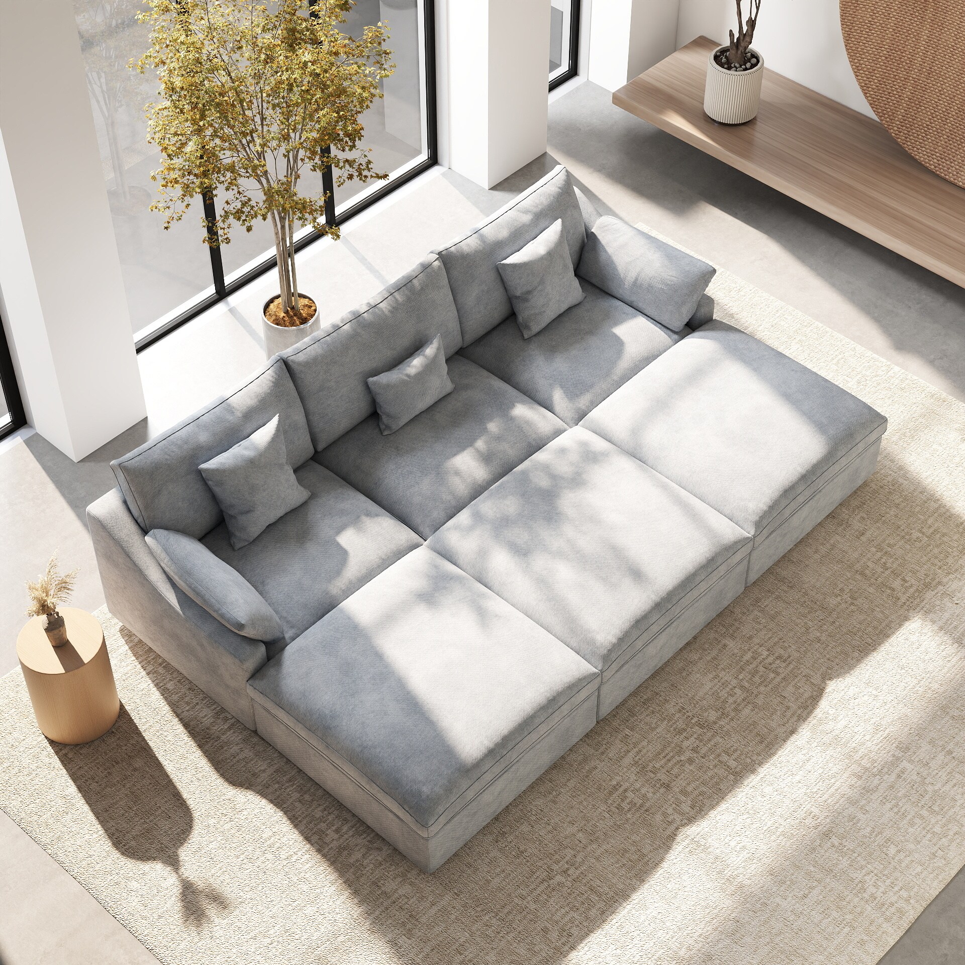 BuotiqHom DH-S3+3-140LG Sofas-Loveseats - View #4