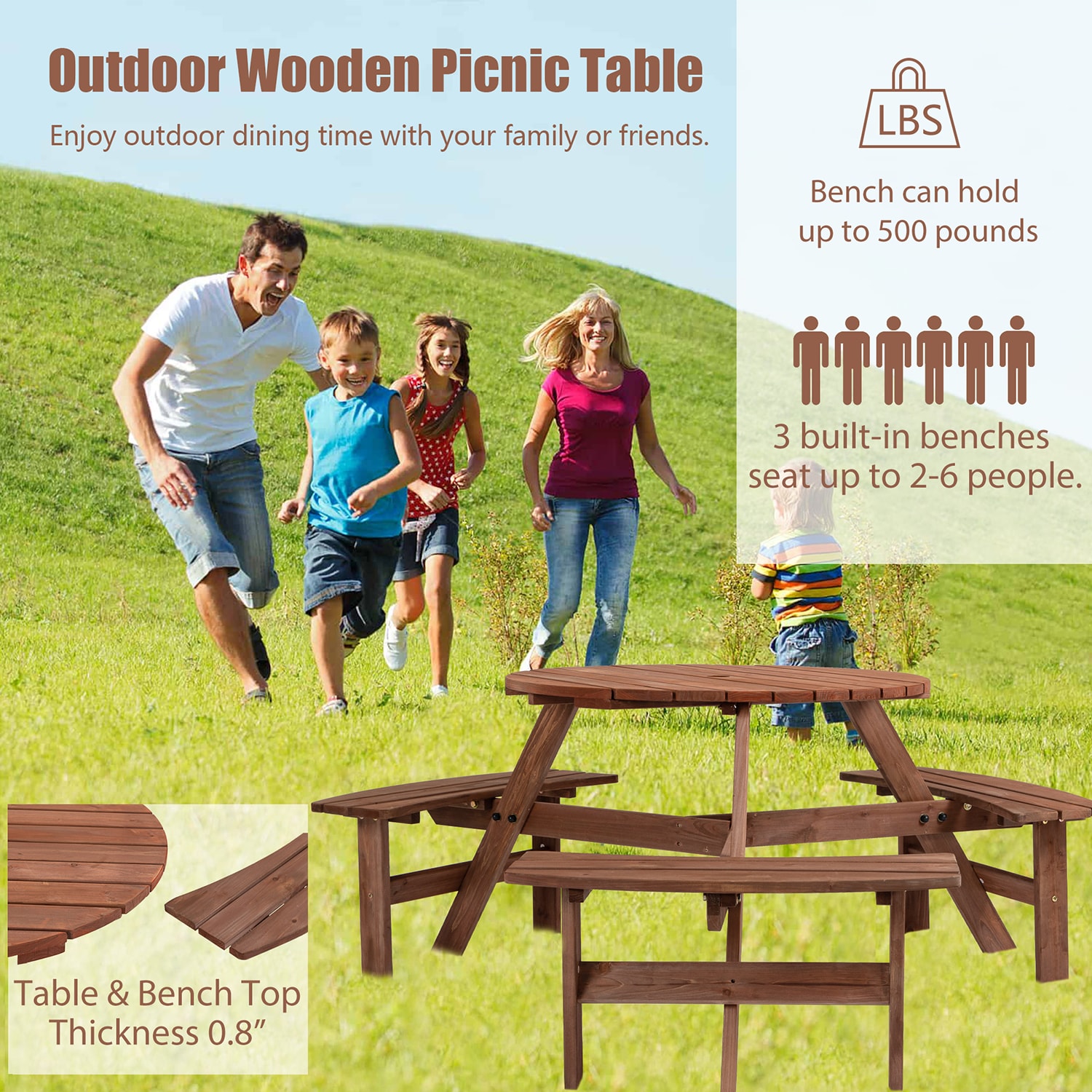 Mondawe 99BK-HY Picnic-Tables - View #2