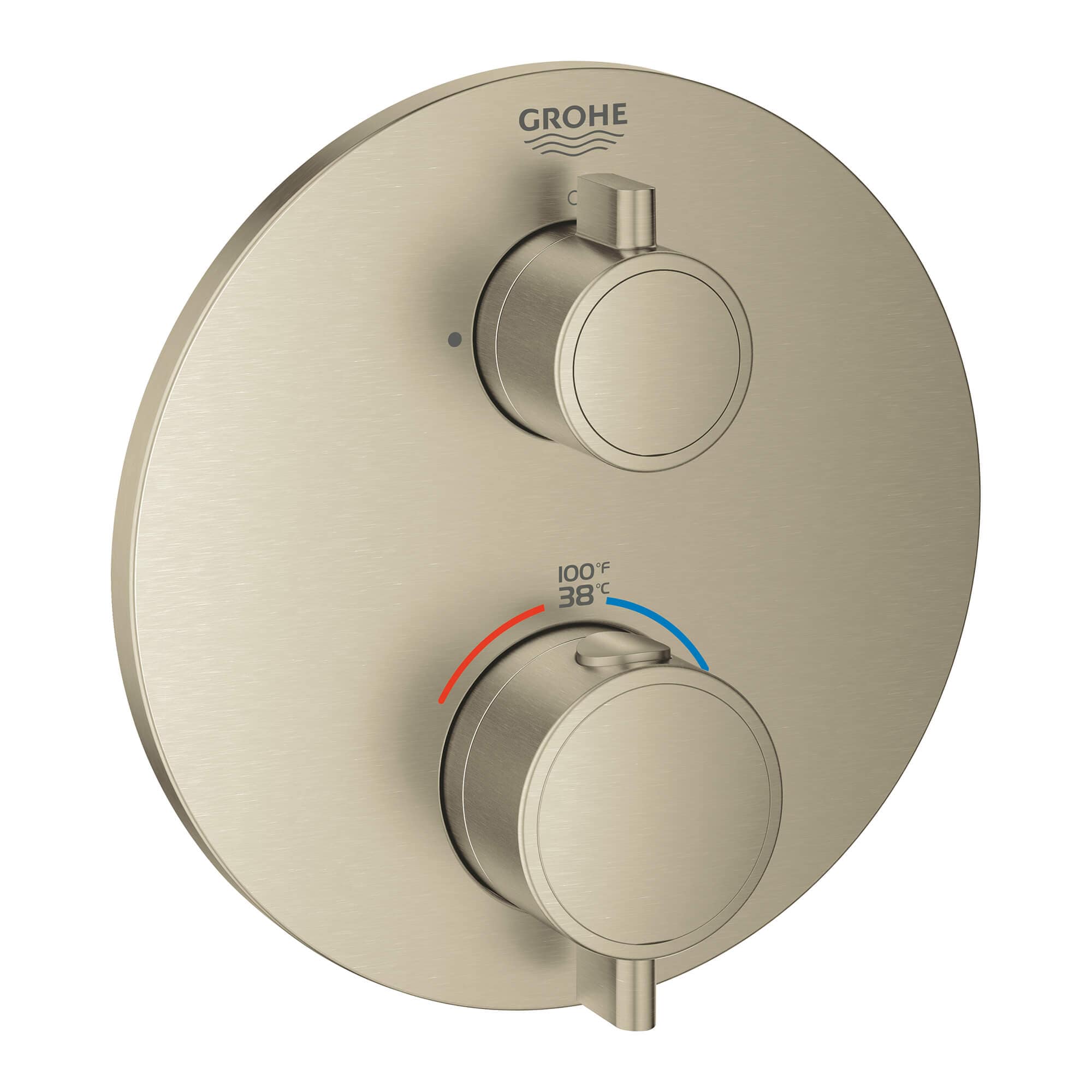 GROHE 24133GN0 Brushed Cool Sunrise Sold separately Sold separately 6.25-in Shower Faucet