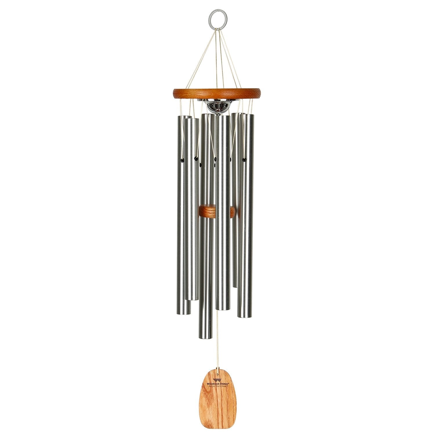 Woodstock Chimes AGMU 24-Inches Silver Metal Wind Chime