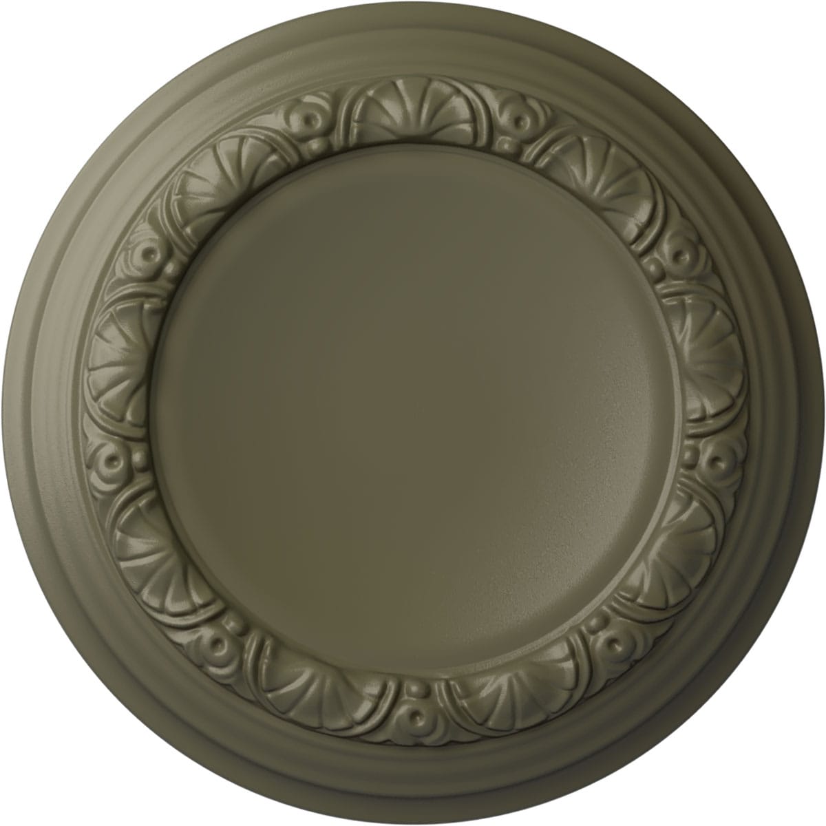 Ekena Millwork CM12CASSF Carlsbad 12.5-in W x 12.5-in L Painted Spartan Stone Polyurethane Whole Ceiling Medallion