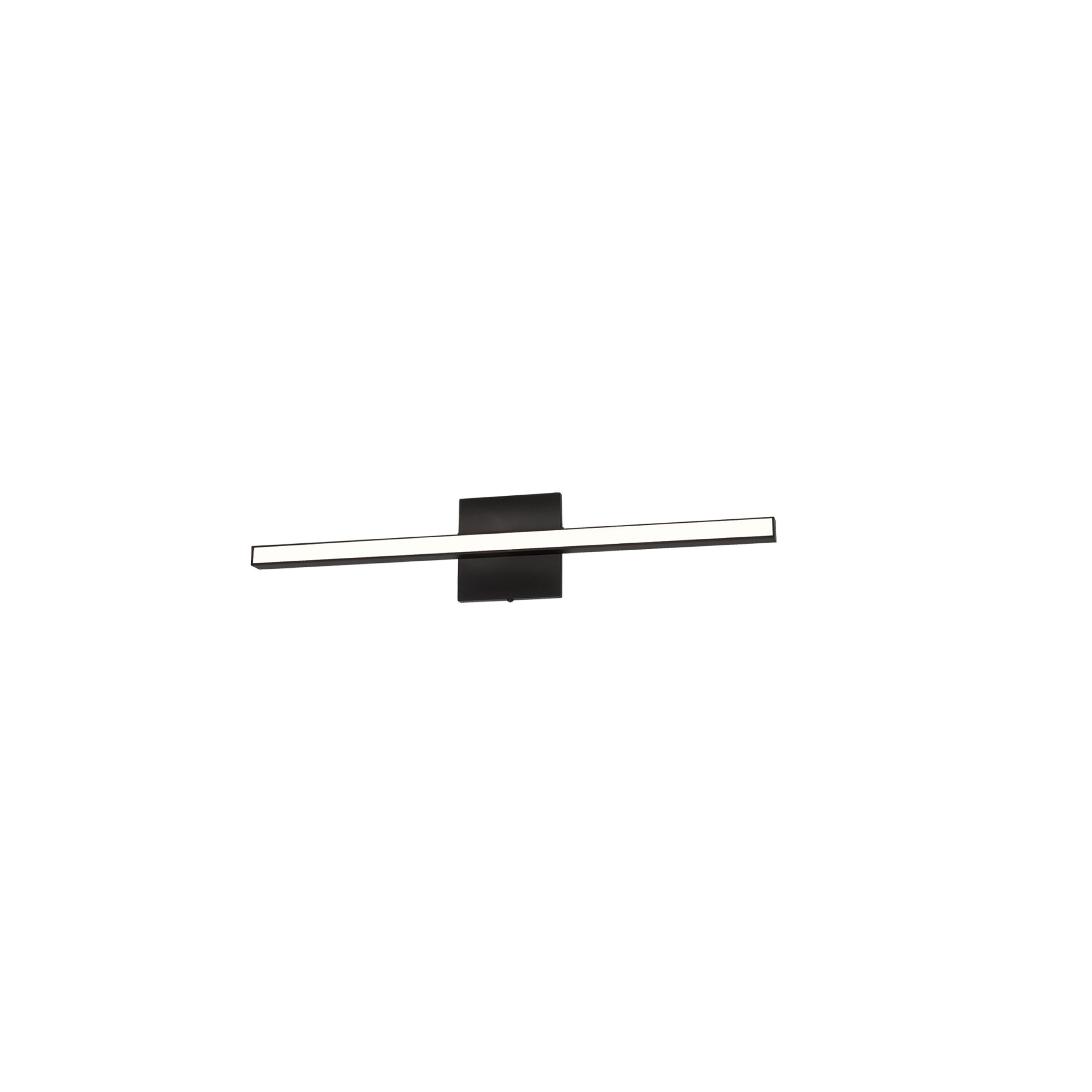 Dainolite Alexander 23.75-in 1 Light Matte Black Integrated LED Modern/contemporary Bathroom Vanity light