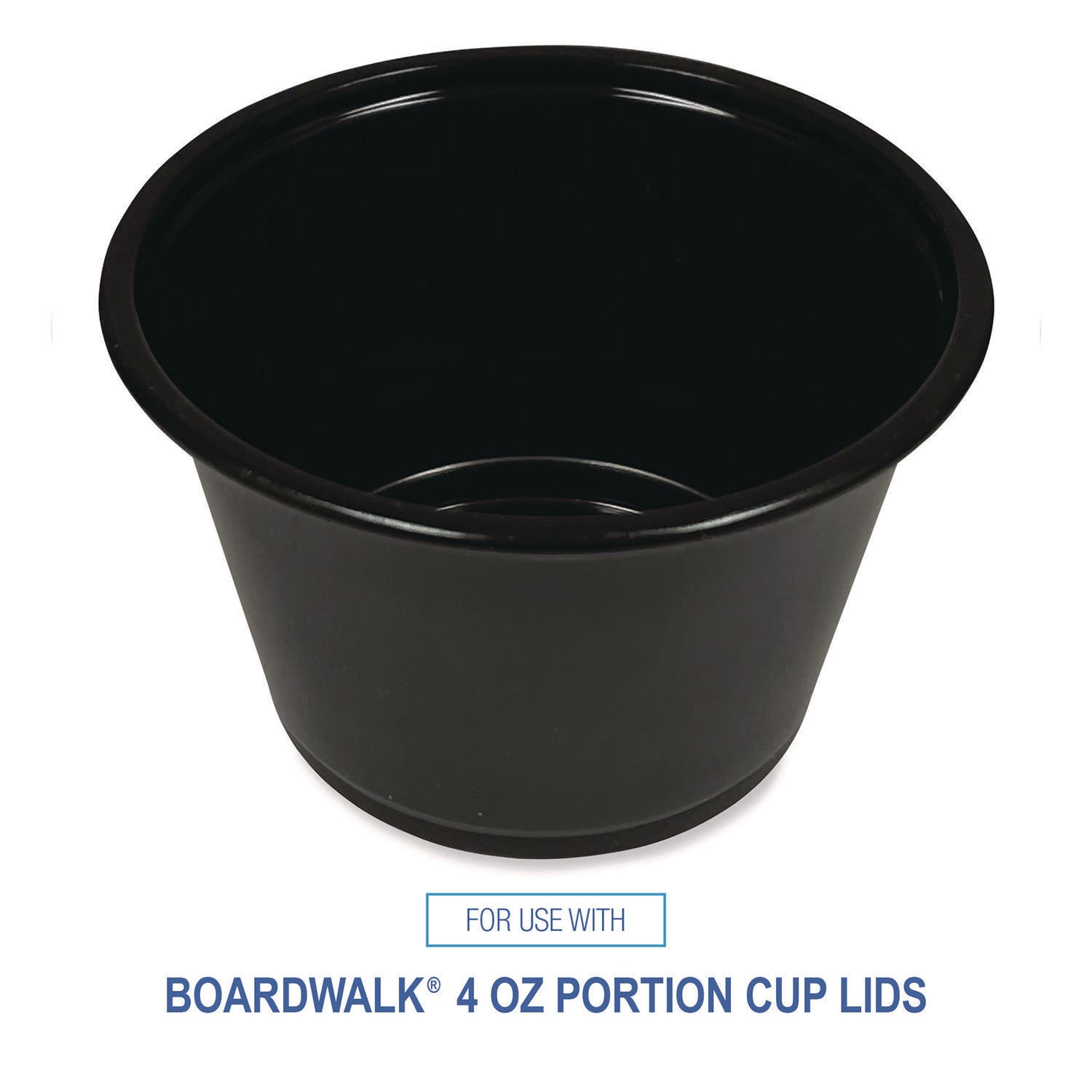 Boardwalk Souffle/Portion Cups 4 oz Plastic Black 2500/Carton in the ...