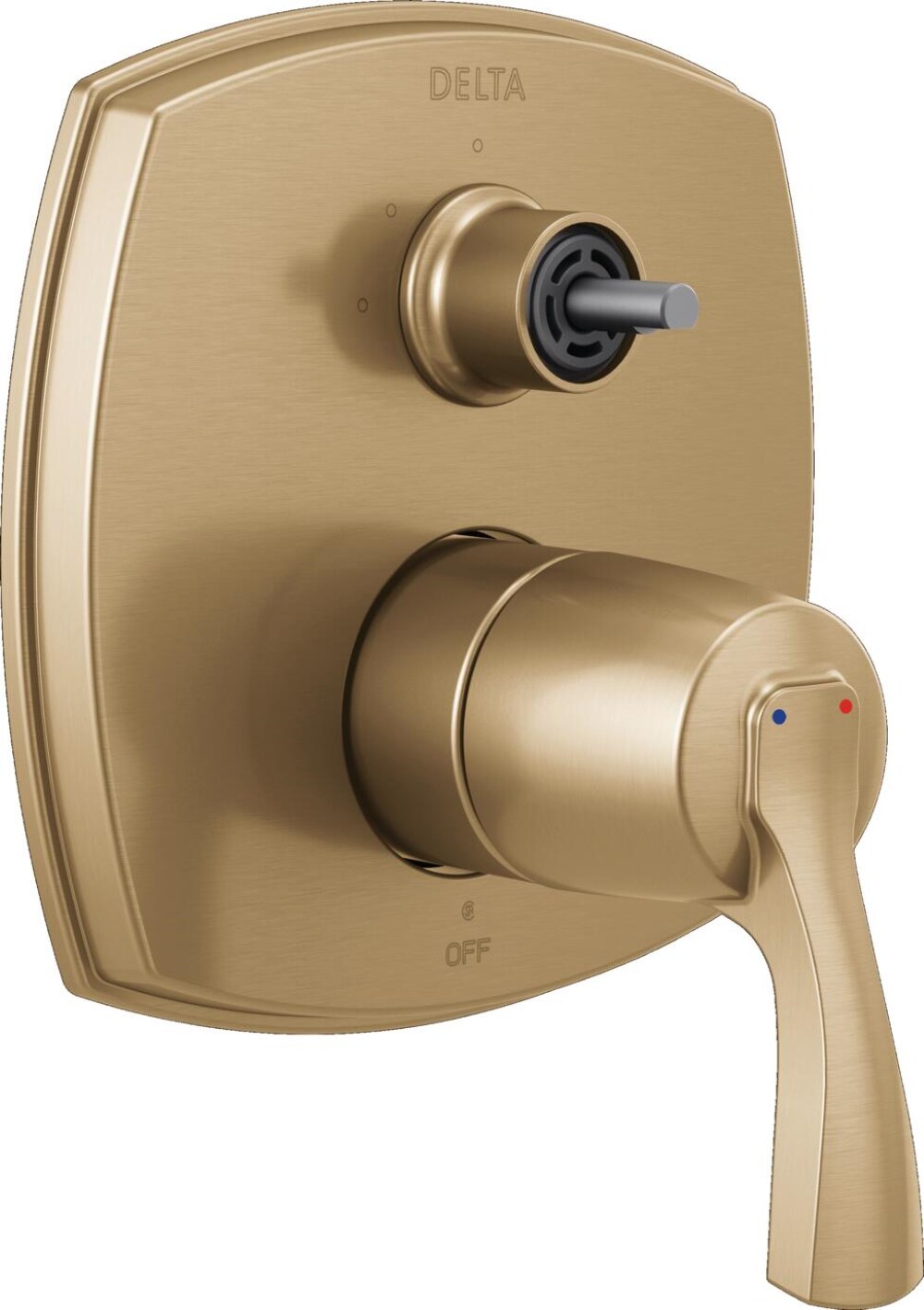Delta T24876-CZ-PR-LHP Lumicoat Champagne Bronze 4.56-Inches Universal Bathtub/Shower Pressure balance trim 0.5-Inches -ID