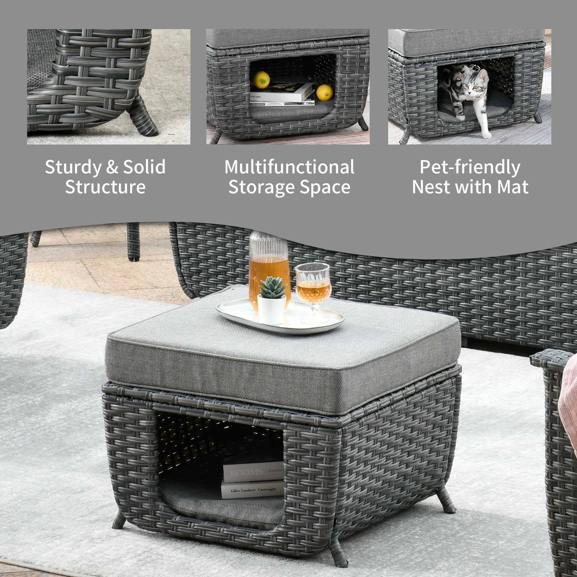 Ovios BP-206Y Patio-Conversation-Sets - View #2