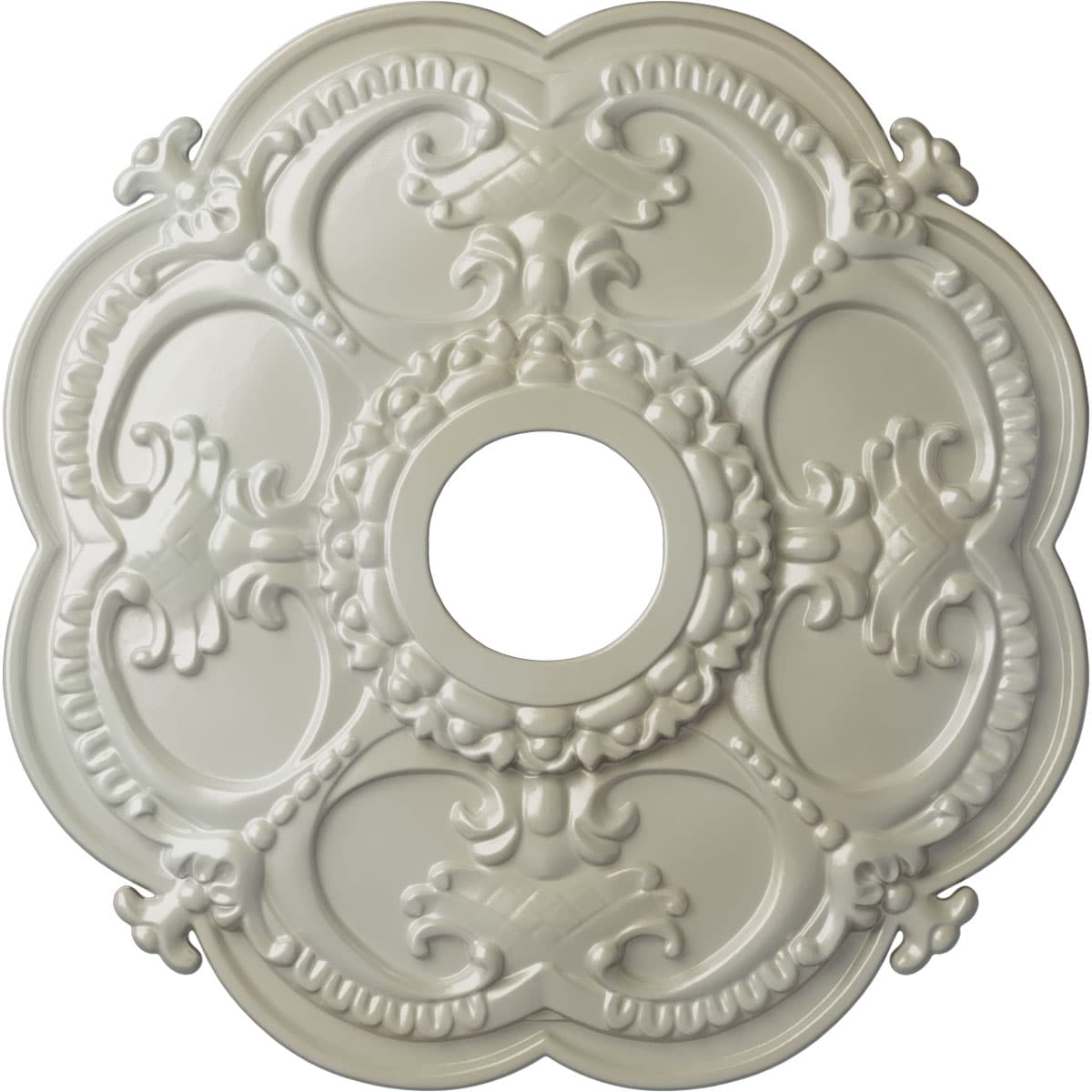 Ekena Millwork CM17ROFBS Rotherham 18-in W x 18-in L Painted Flash Blue Polyurethane Whole Ceiling Medallion