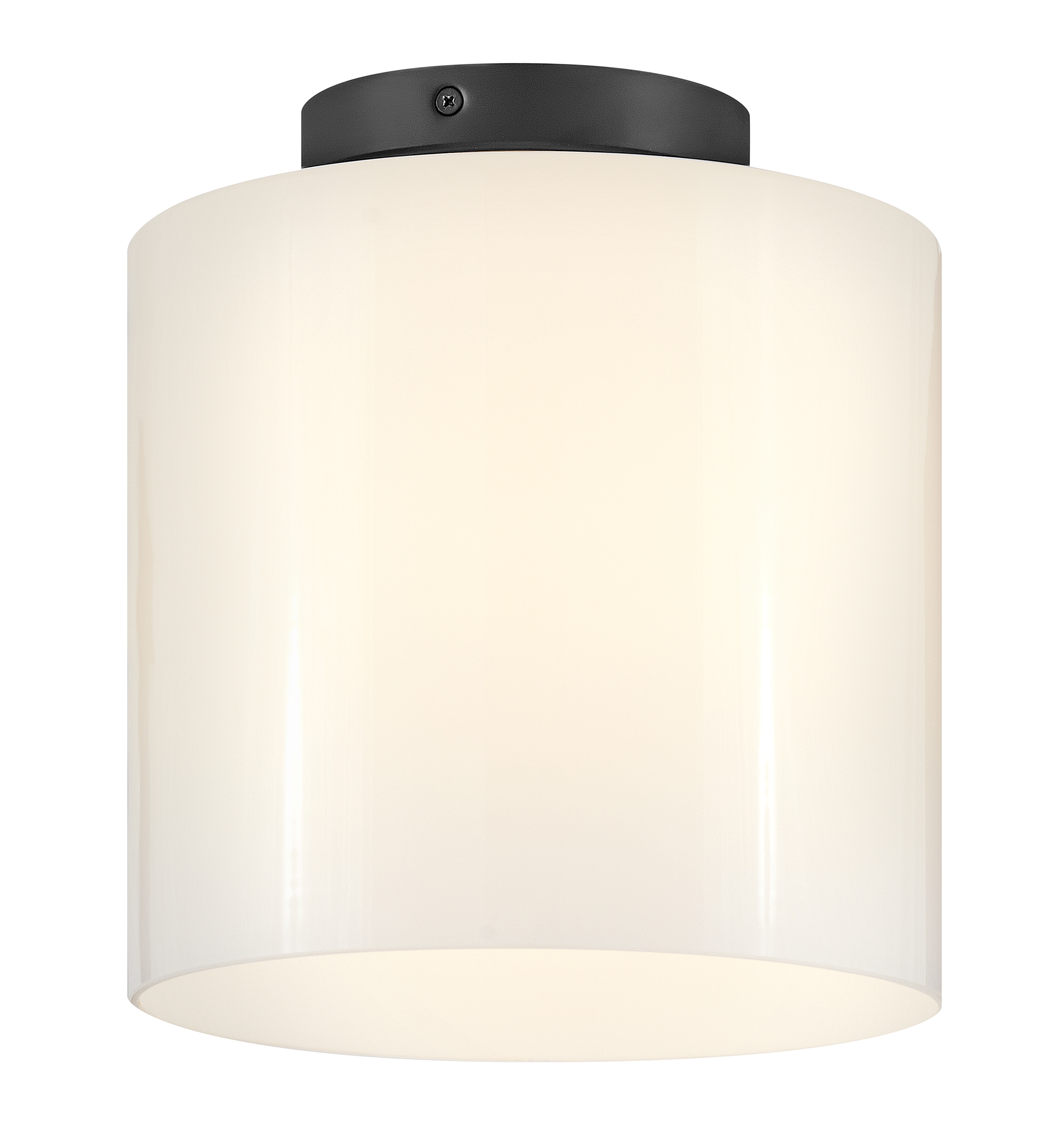 Lark 83533BK Pippa 1 -Light 8.5-in Satin Black Flush Mount Light