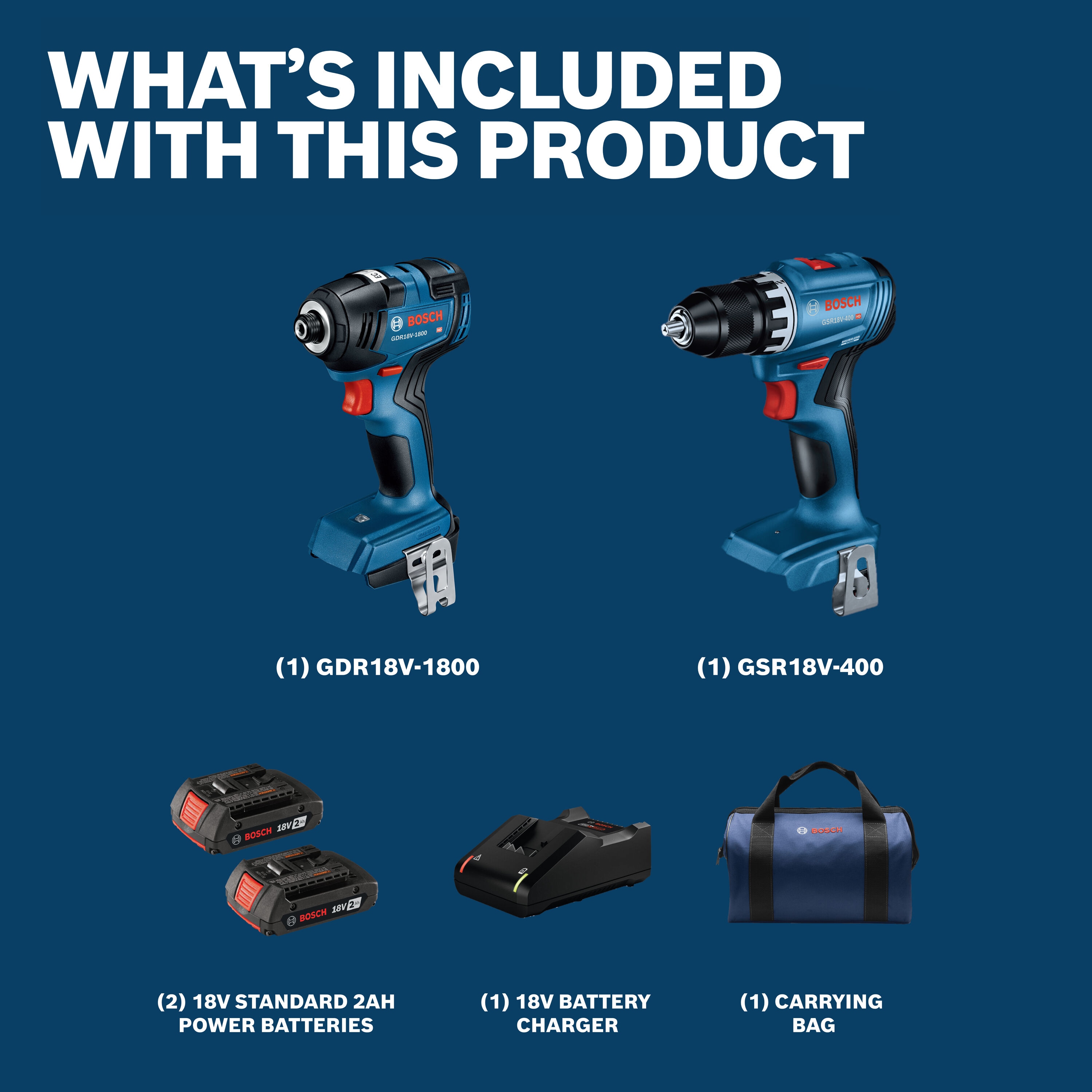 Bosch GXL18V-27B22 Combo-Kits - View #2