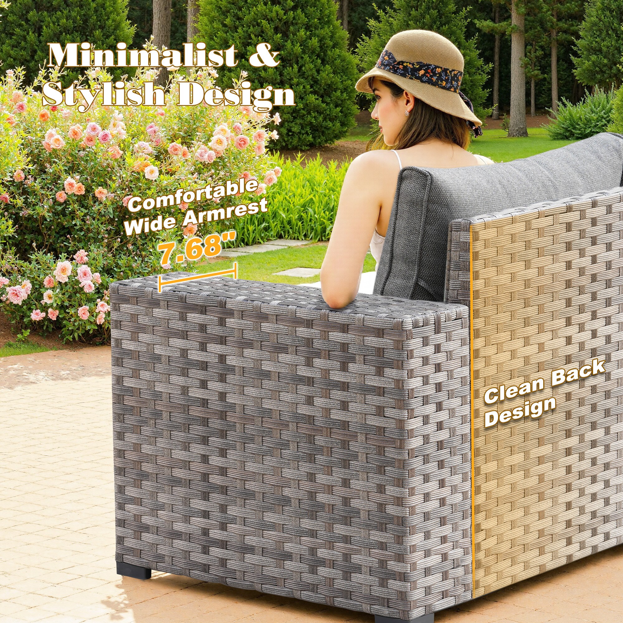 Pouuin SCFPBBR2-9 Patio-Sofas-Daybeds - View #6