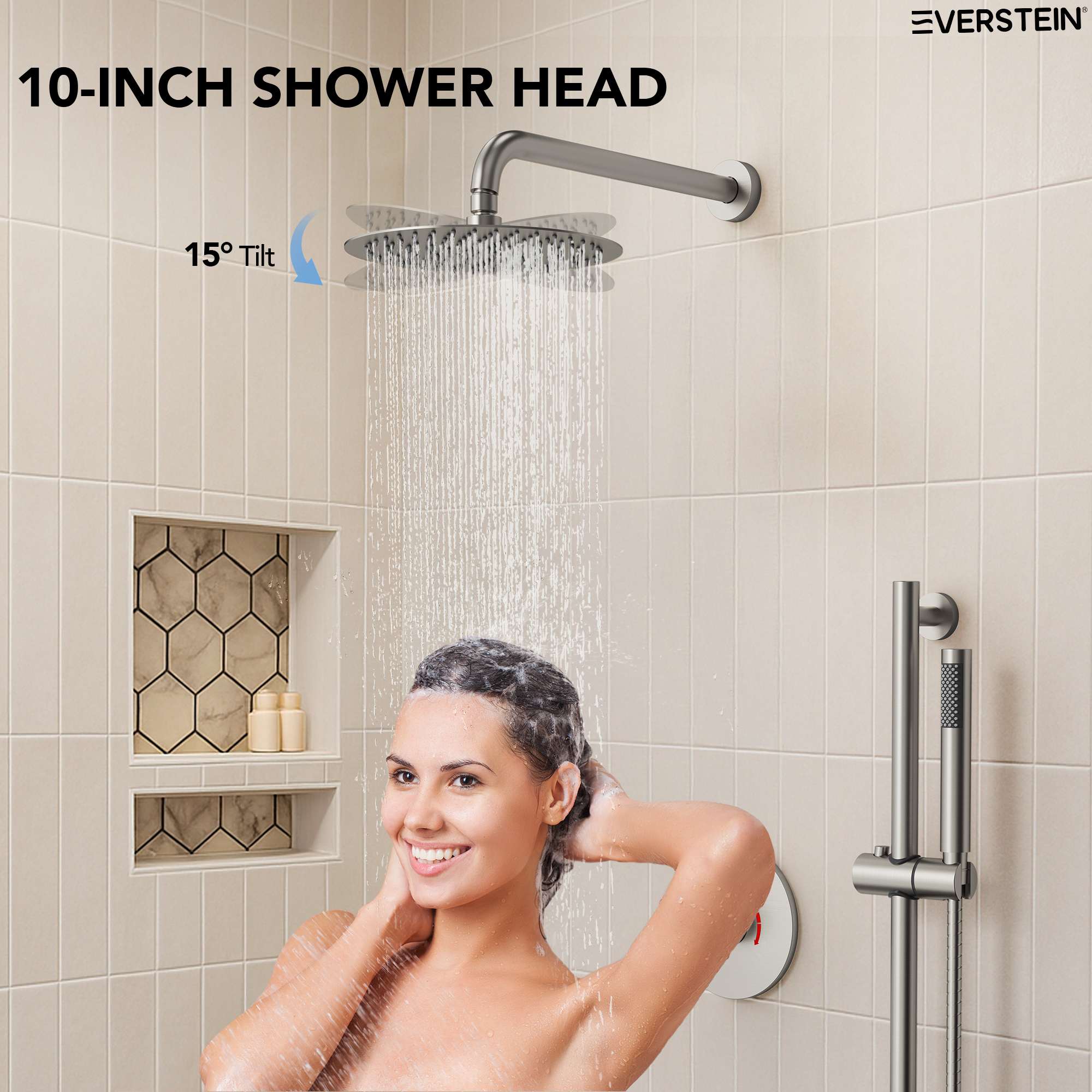 EVERSTEIN SFS-1013-NK10 Showerhead-Bar-Panels - View #6