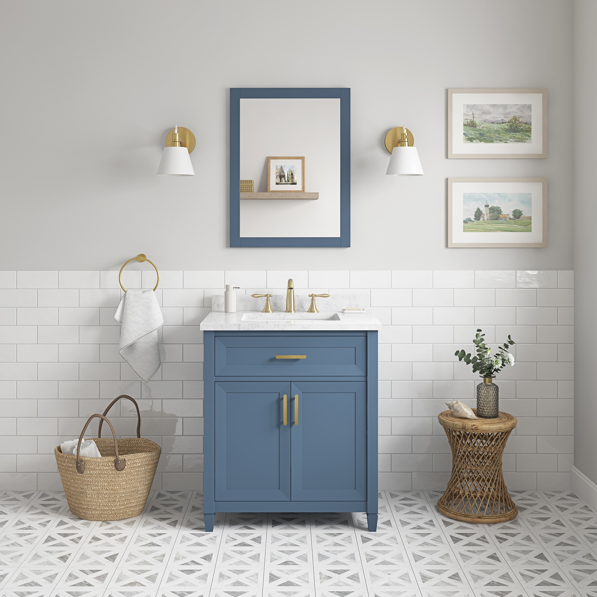 allen + roth LANCASHIRE-30CB Bath-Vanity-Combo - View #15