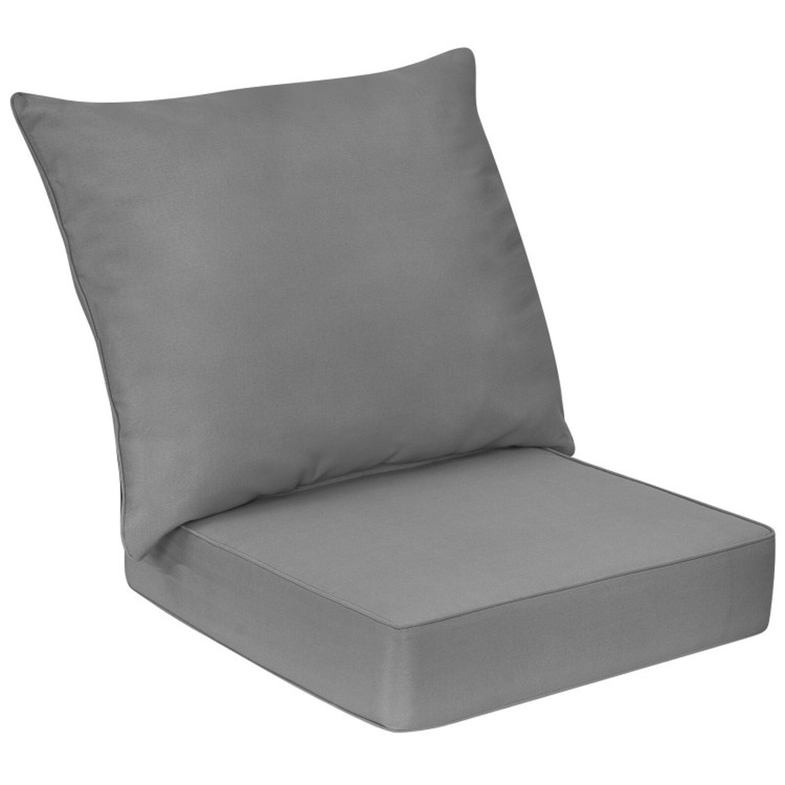 SUGIFT Seat Chair Cushion Pads Set with Rope Belts for Indoor and Outdoor-Gray