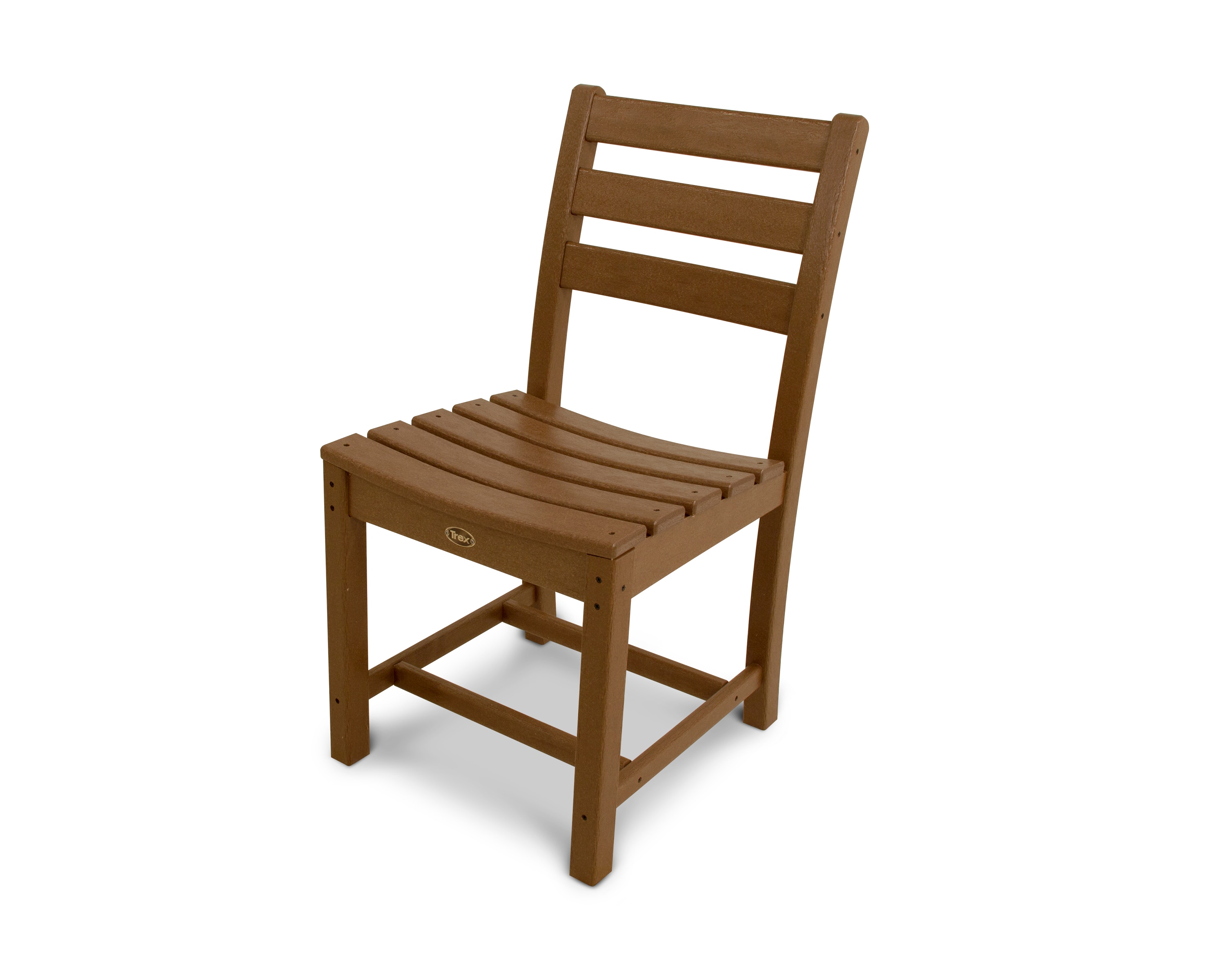 Trex Outdoor Furniture TXD100TH Monterey Bay Tree House HDPE Frame Stationary Dining Chair with Slat Seat