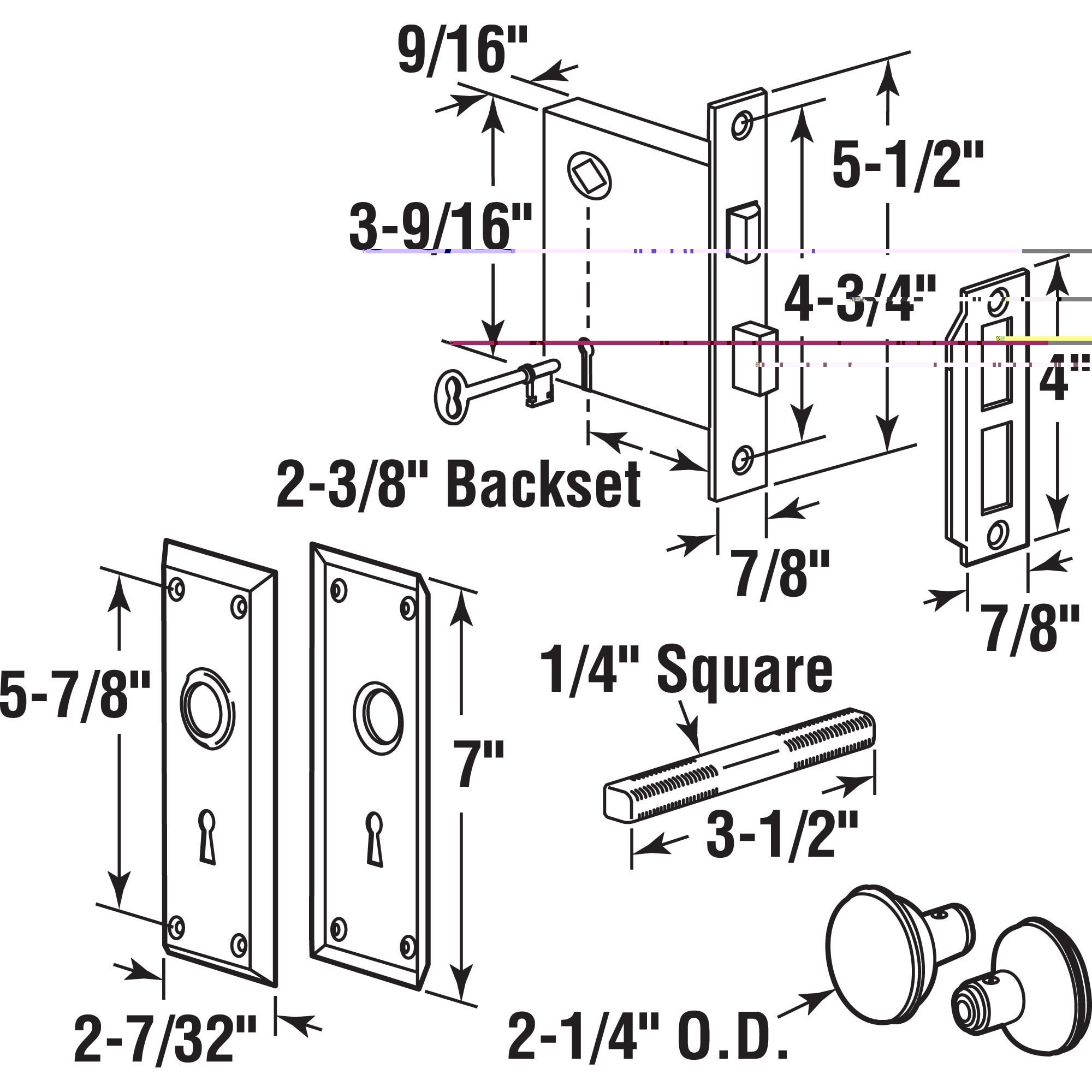 Prime-Line E 2798 Door-Knobs - View #2