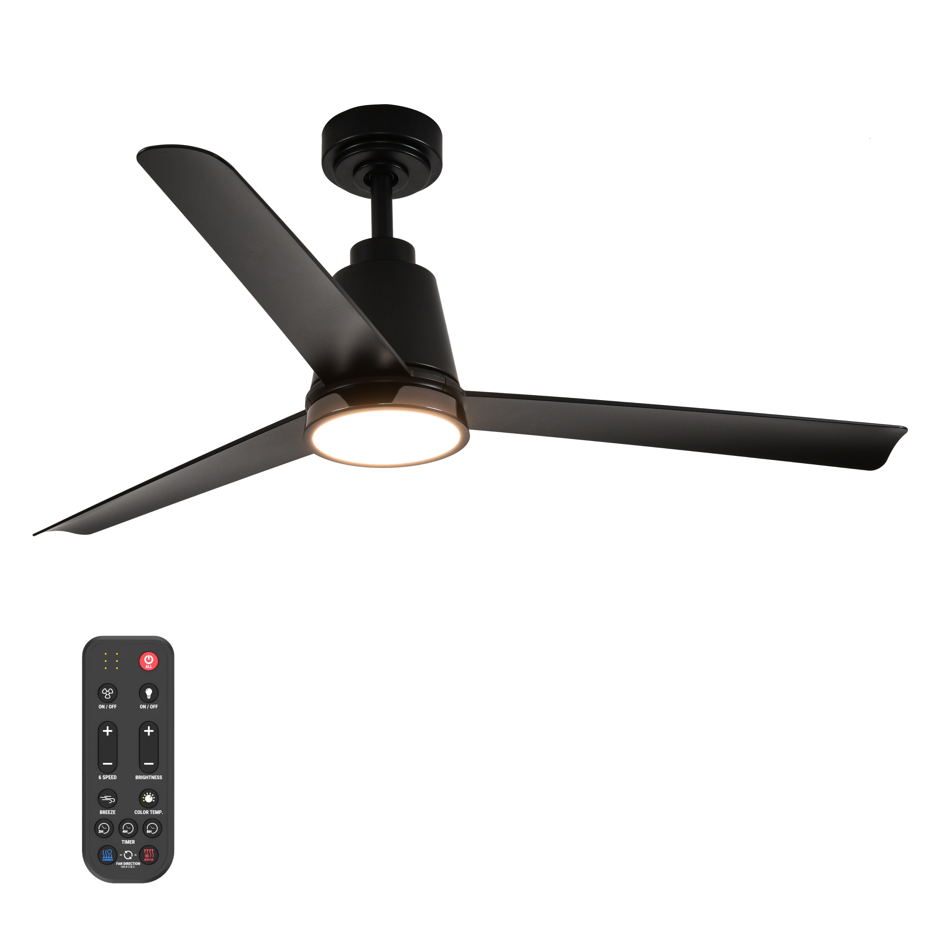 ALTITUDE SOLO-52-MBK-MBK-BKN Ceiling-Fans - View #3